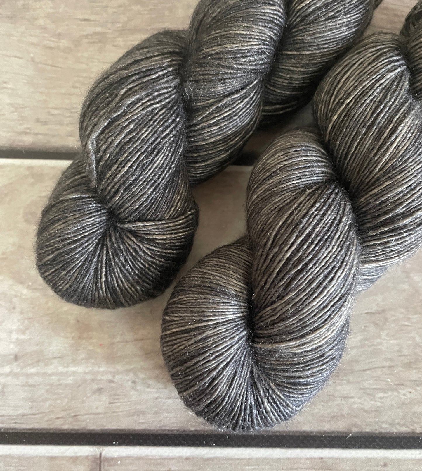 Fallen Ashes on Merino and Silk 4 ply single - Osmanthus