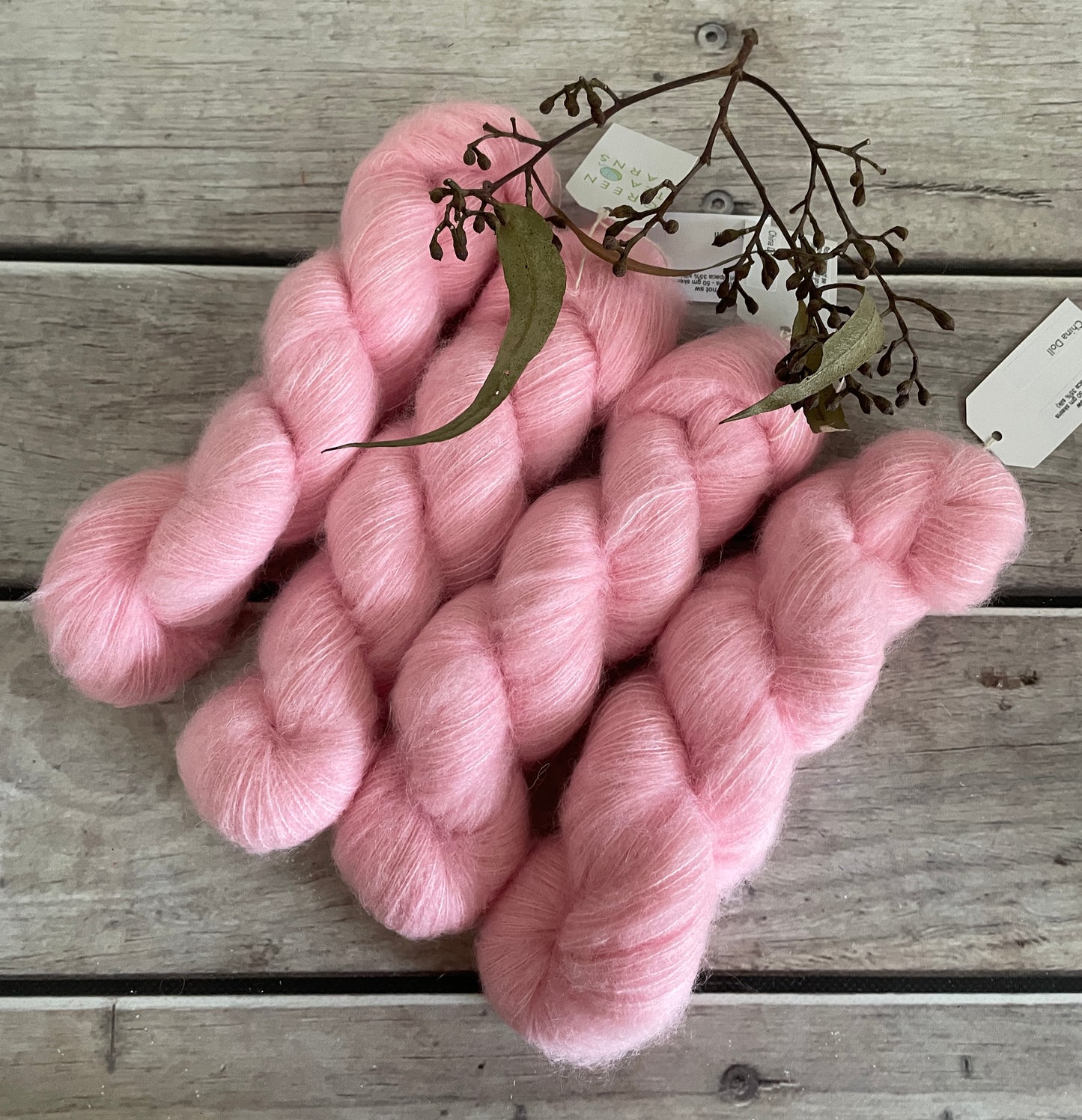 China Doll - 2 ply Suri/merino fluff - Rosemary