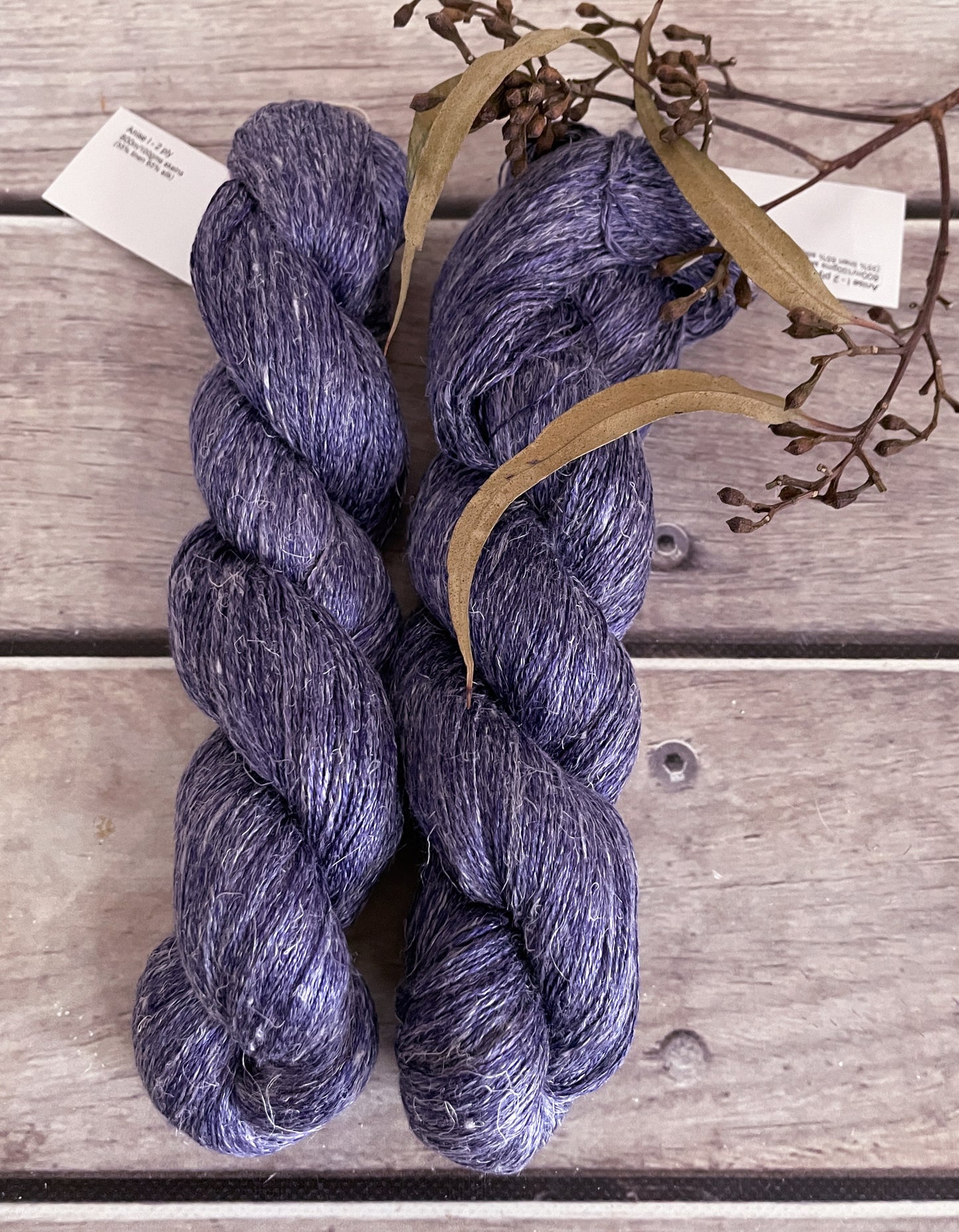 Twilight Indigo ooak on Anise 2 - silk and linen 2 ply