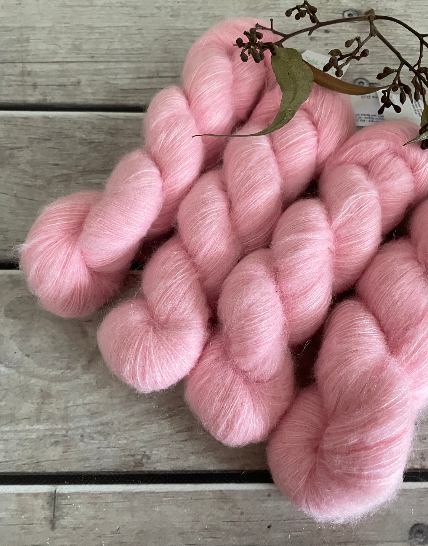 China Doll - 2 ply Suri/merino fluff - Rosemary