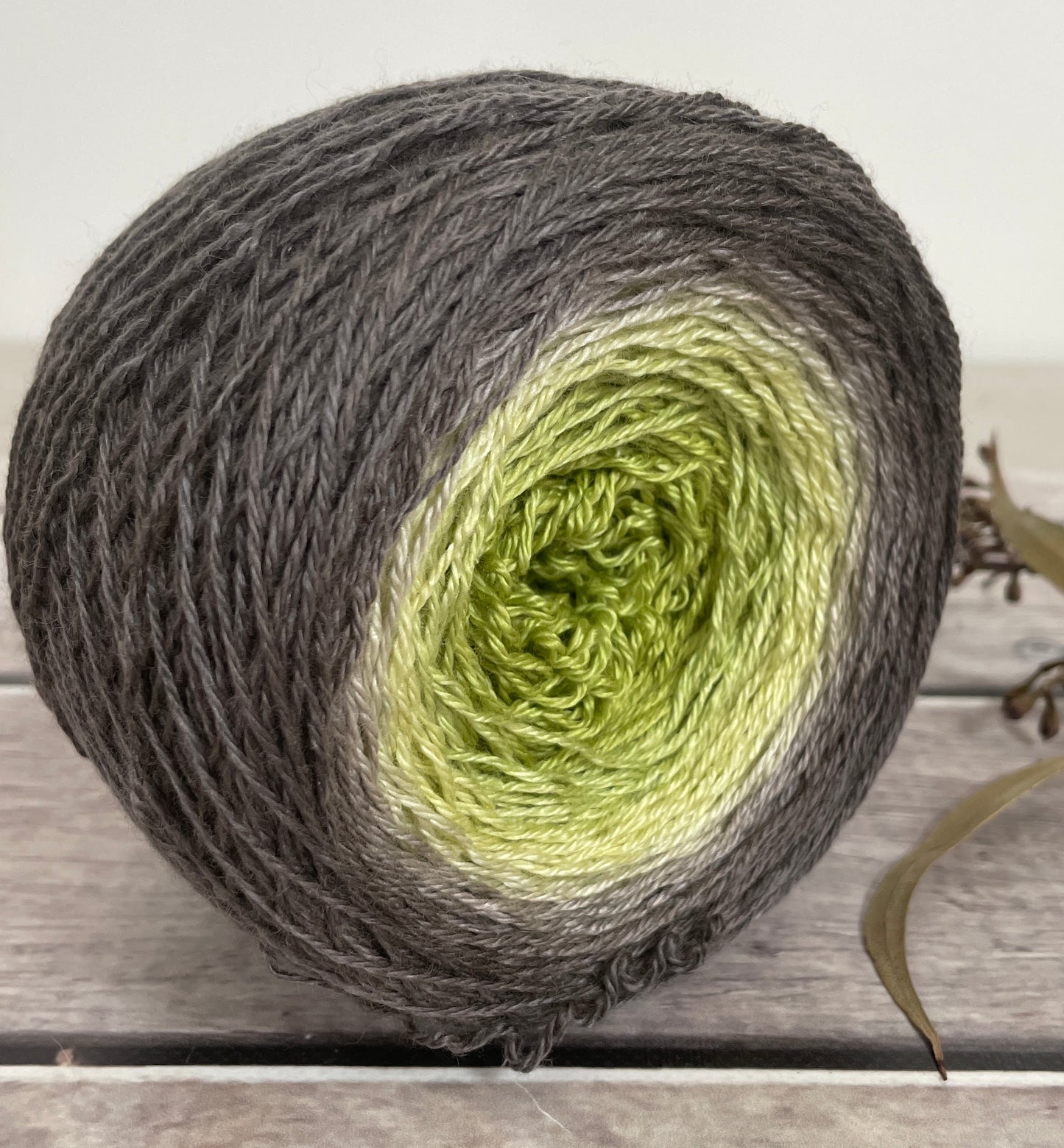 Spring Storm 150g Gradient on White Cloud Fingering 4-ply