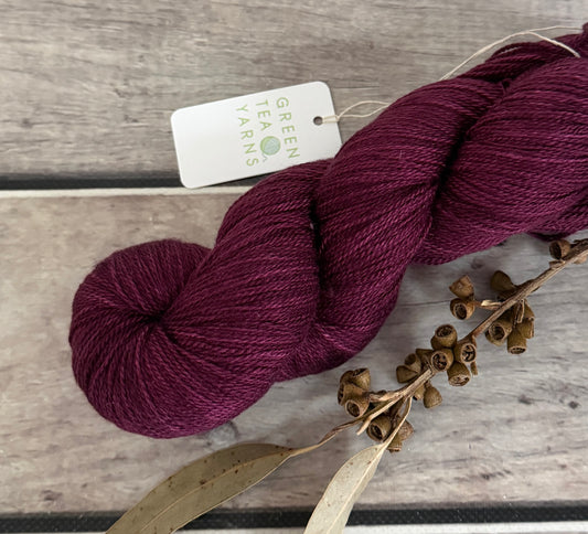 Rose Wine - 2 ply Silk and Merino - Sencha