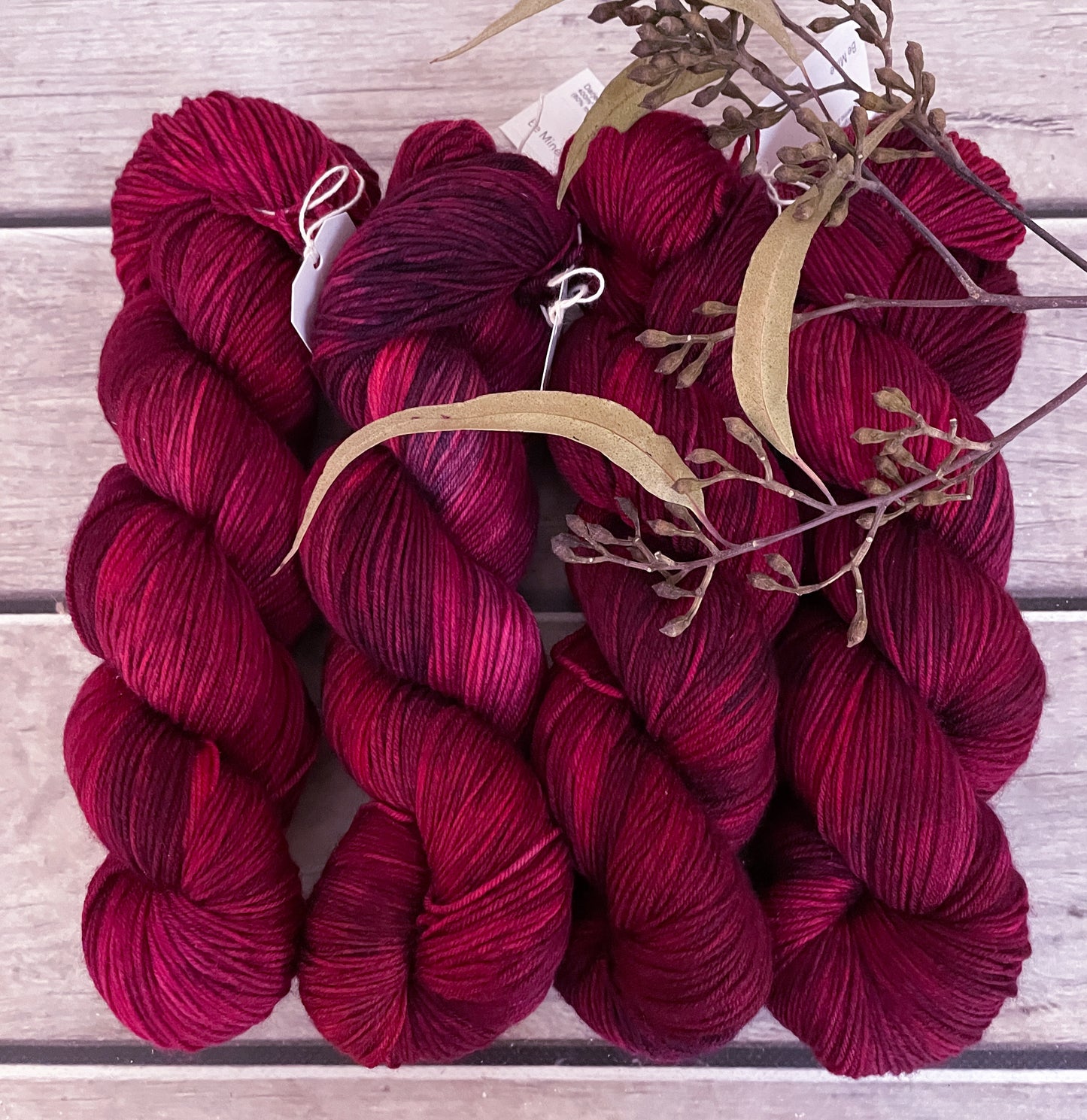 Be Mine - 4 ply merino/nylon sock yarn - Darjeeling f
