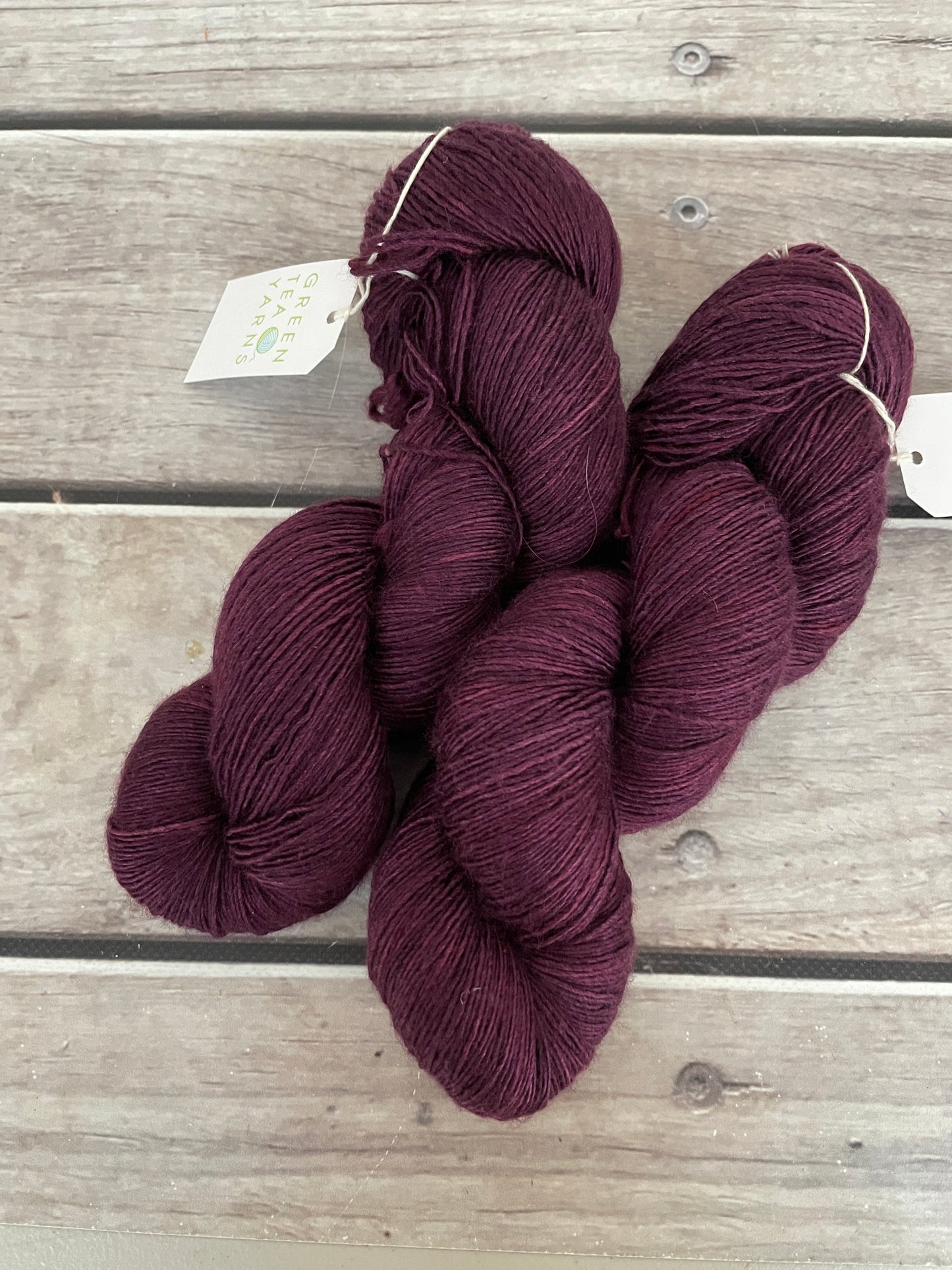 Black Cherry - Merino and silk 4 ply single -Osmanthus