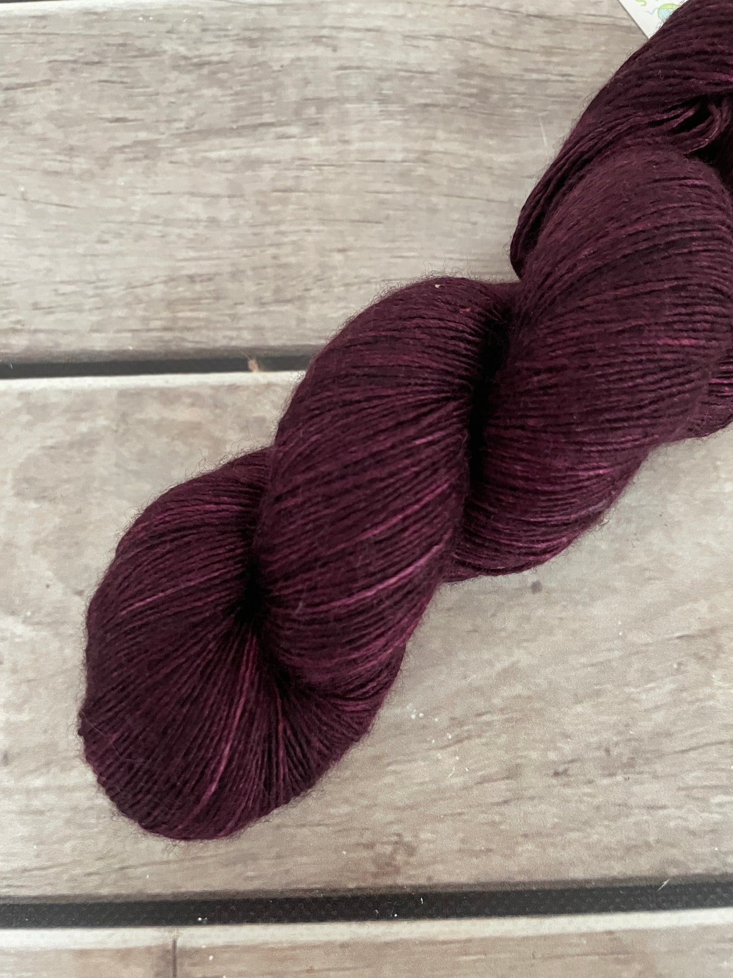 Black Cherry - Merino and silk 4 ply single -Osmanthus