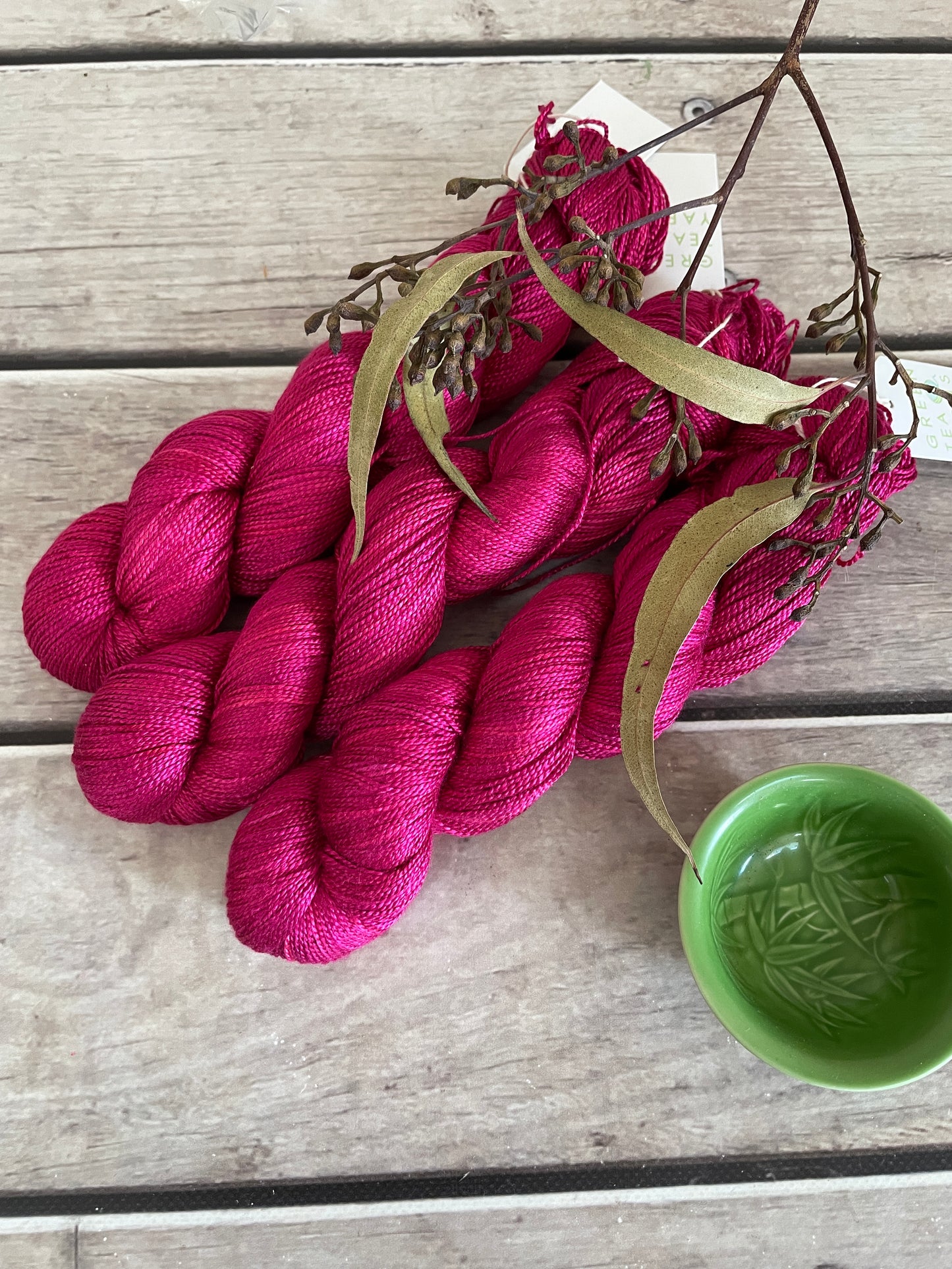 Bush Berries - 4 ply in Mulberry silk - Ginseng f