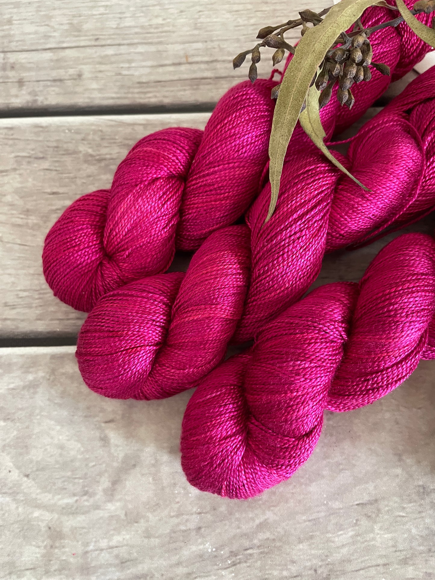 Bush Berries - 4 ply in Mulberry silk - Ginseng f