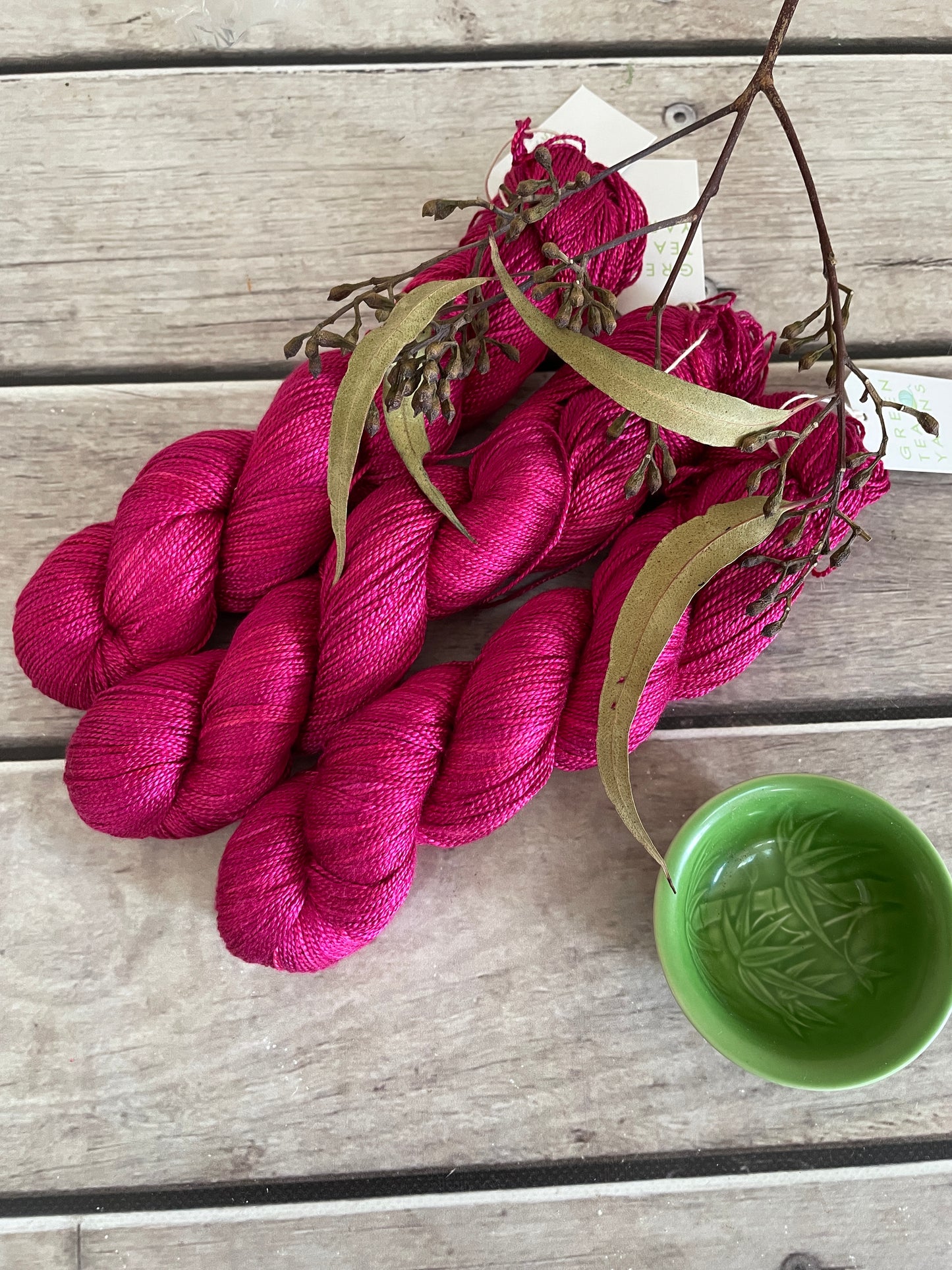 Bush Berries - 4 ply in Mulberry silk - Ginseng f