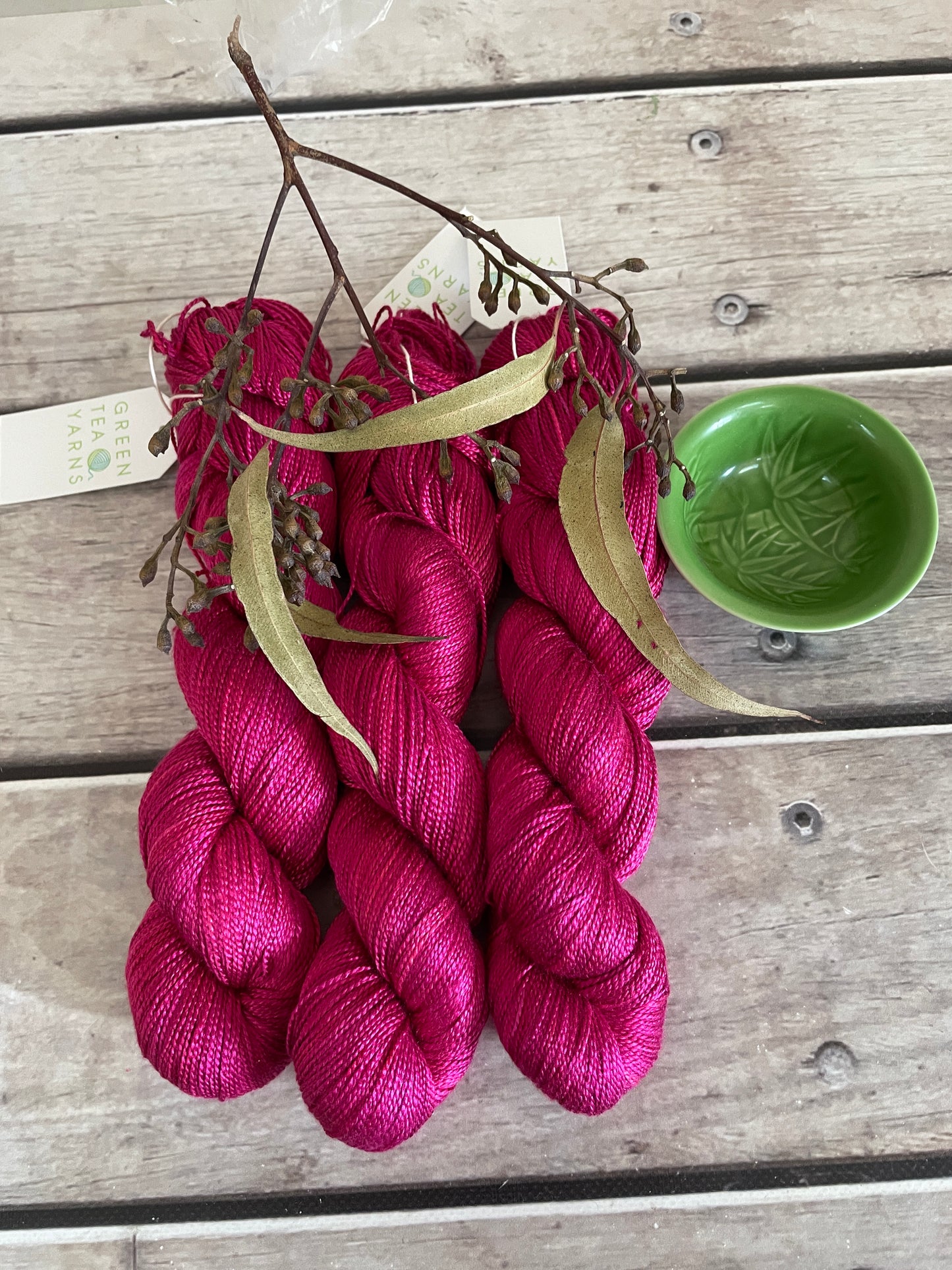 Bush Berries - 4 ply in Mulberry silk - Ginseng f