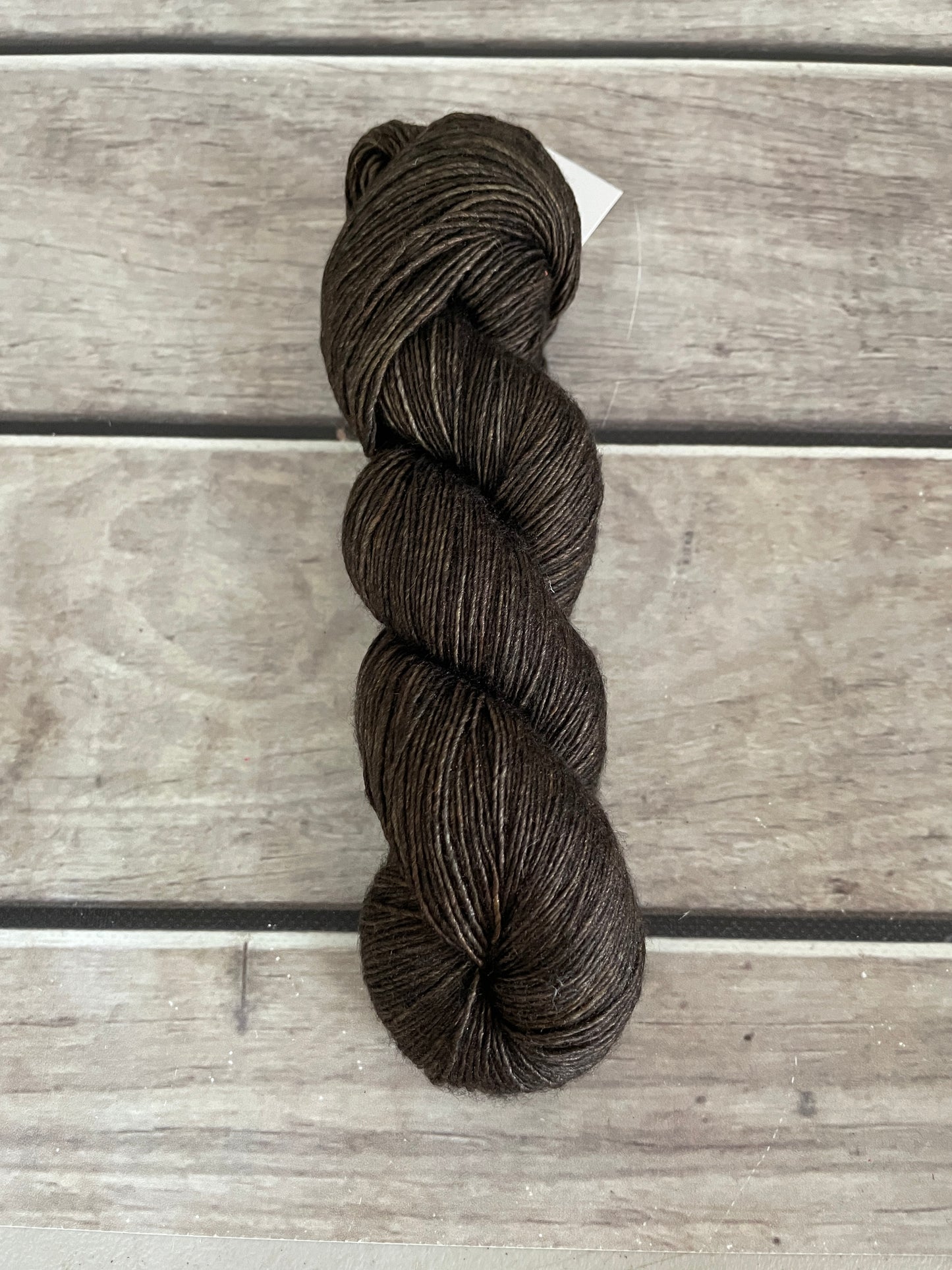 Forest Peat on Merino and Silk 4 ply single - Osmanthus