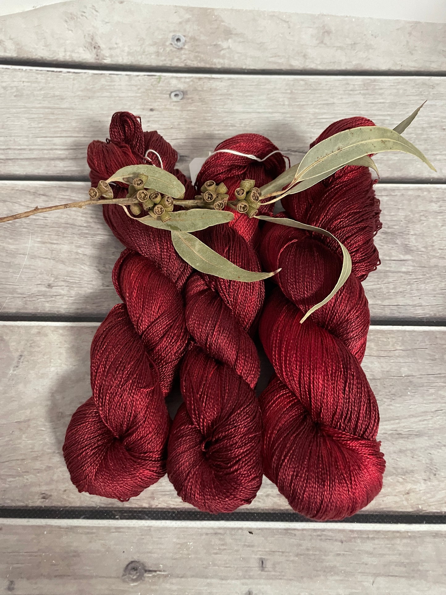 New Red - 3 ply in Mulberry silk - Ginseng hl