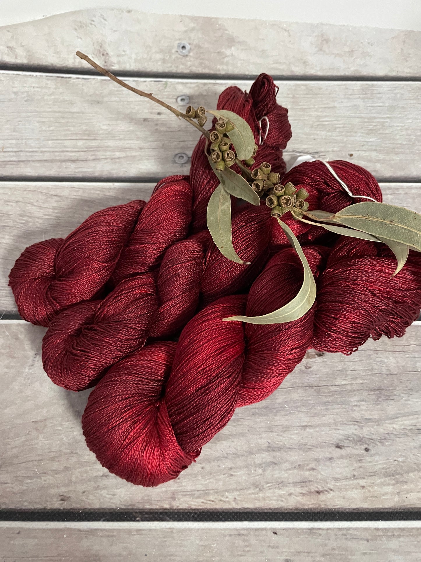 New Red - 3 ply in Mulberry silk - Ginseng hl