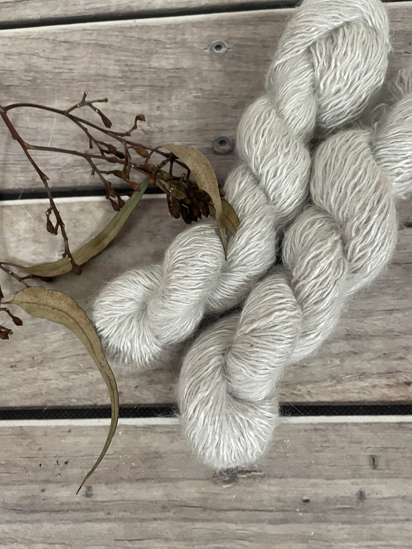 Silvercloud - 50g - 5 ply silk/mohair and nylon - Rooibos