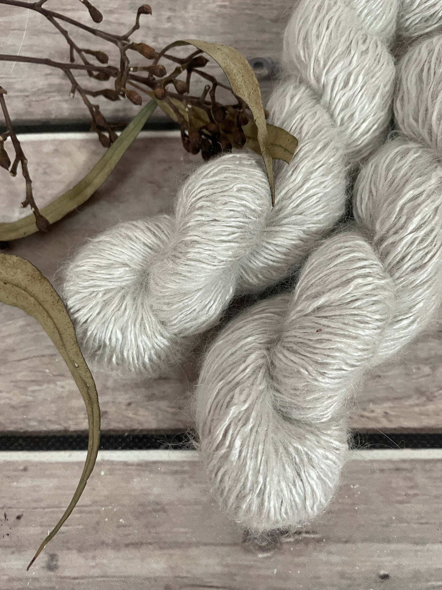 Silvercloud - 50g - 5 ply silk/mohair and nylon - Rooibos
