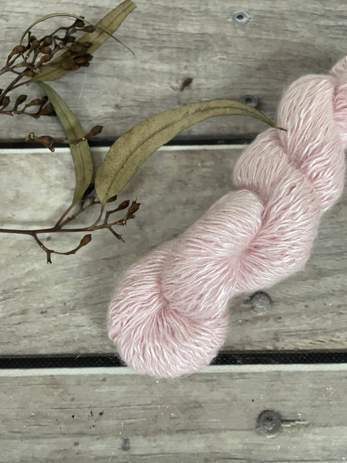 Pale Dragon - 50g - 5 ply silk/mohair and nylon - Rooibos