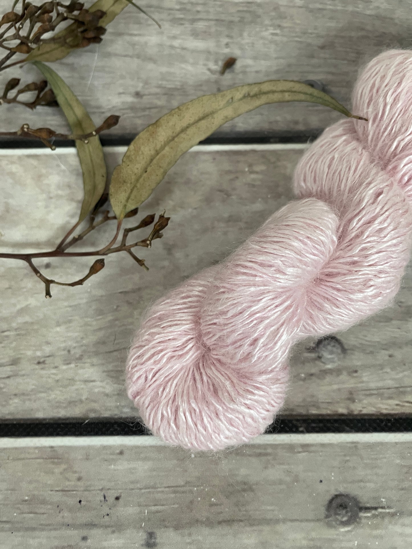 Pale Dragon - 50g - 5 ply silk/mohair and nylon - Rooibos