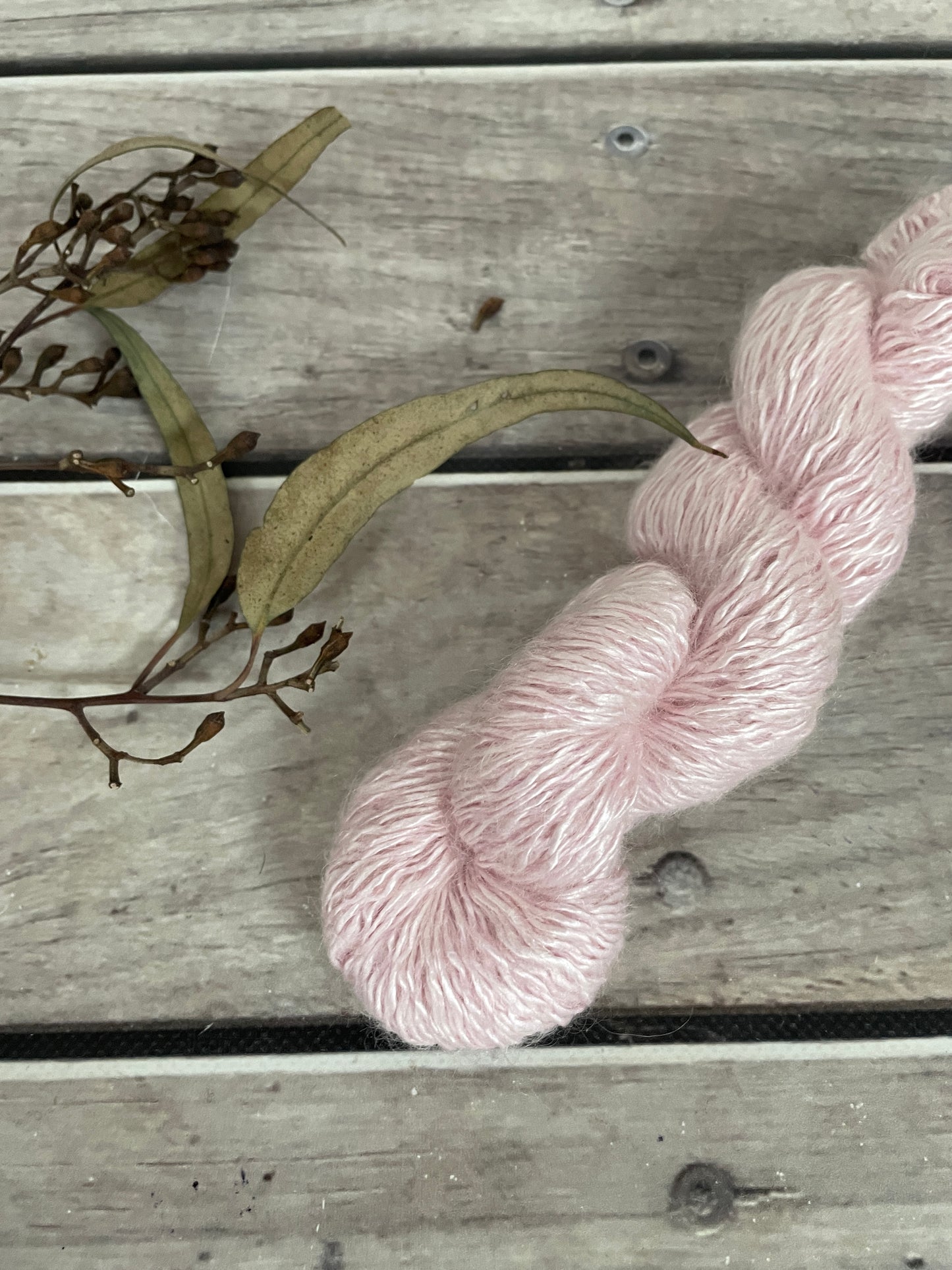 Pale Dragon - 50g - 5 ply silk/mohair and nylon - Rooibos