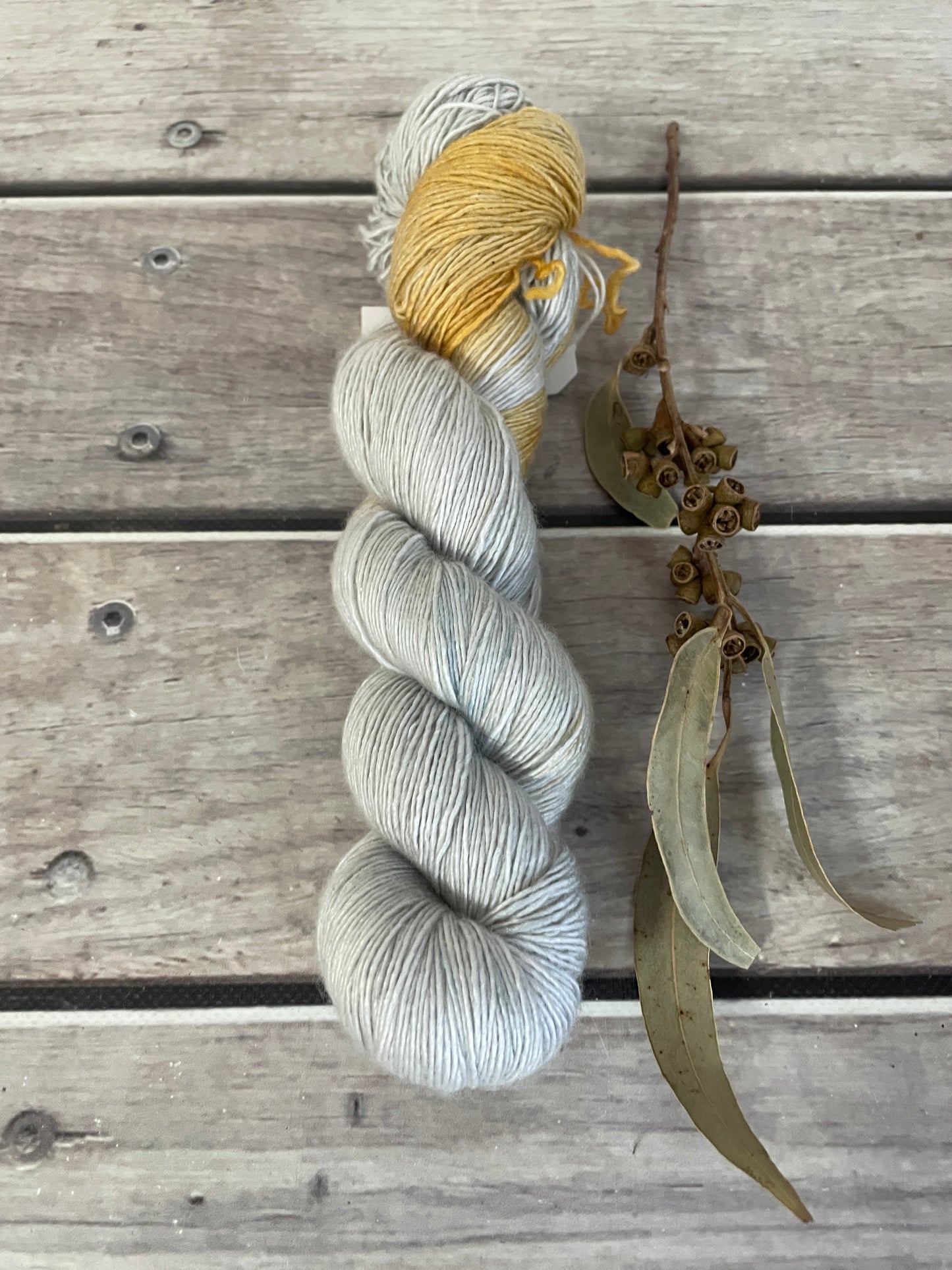 Underside -  4 ply Merino /Silk single yarn - Osmanthus