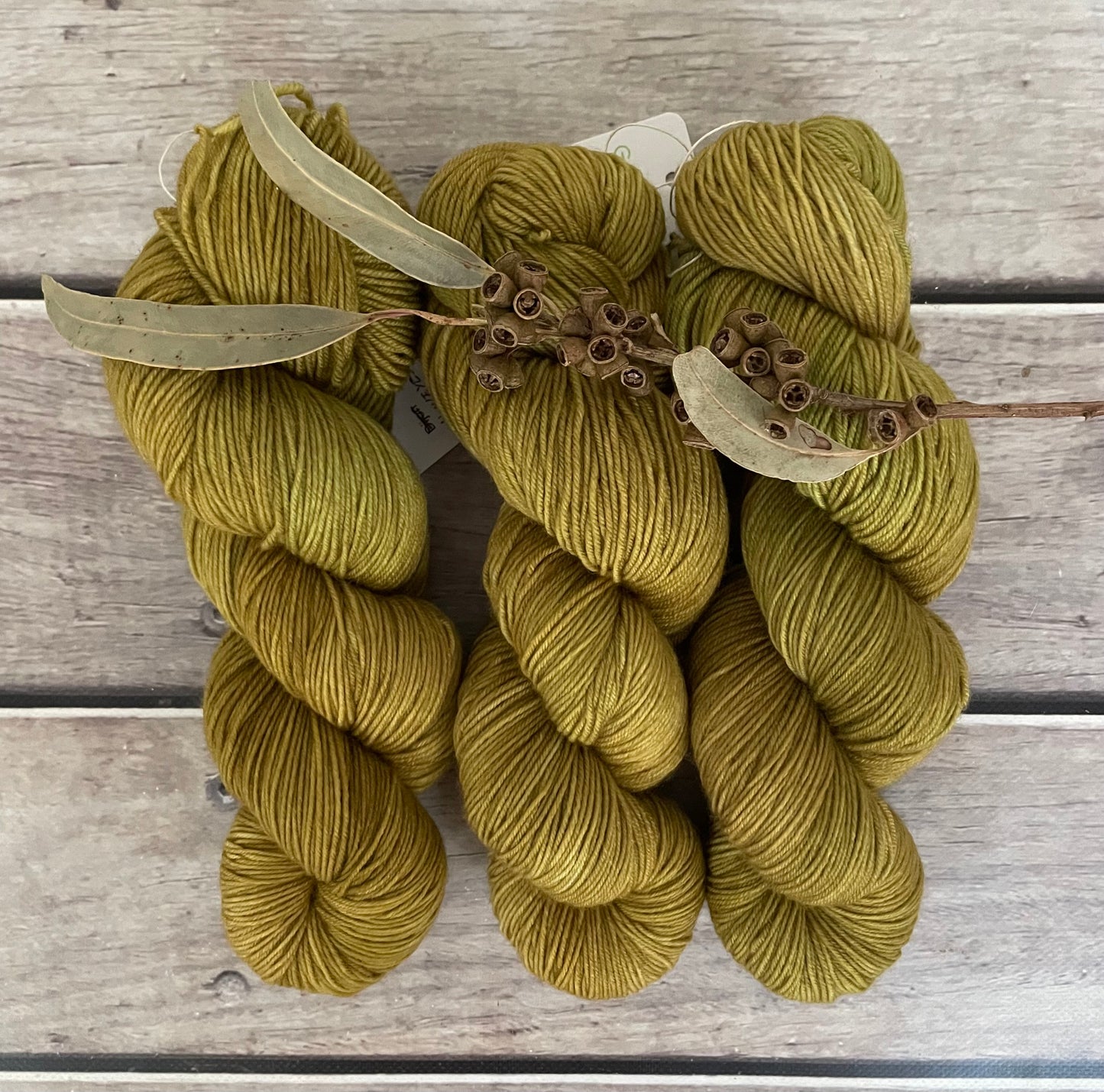 Honeyed Fern ooak - sw merino/nylon sock - Darjeeling