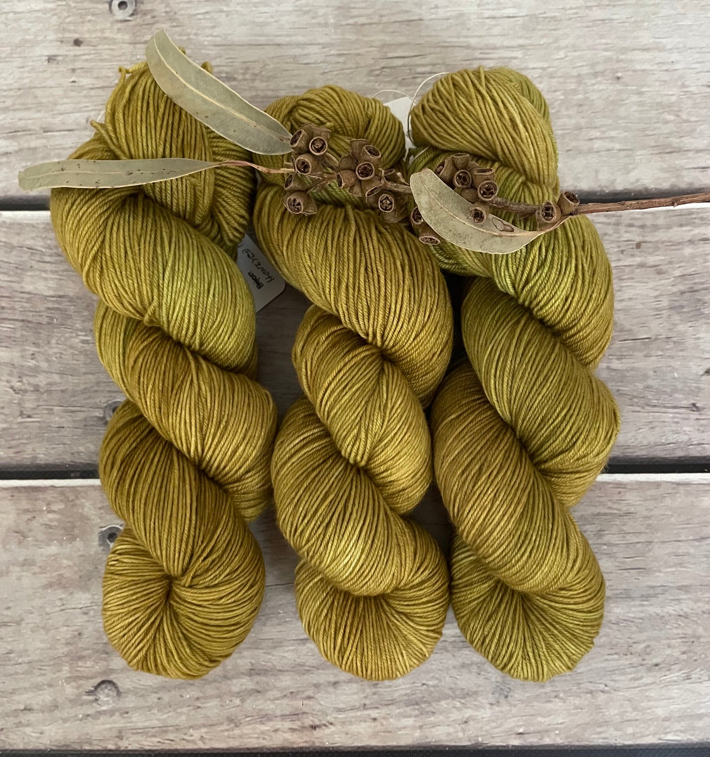 Honeyed Fern ooak - sw merino/nylon sock - Darjeeling