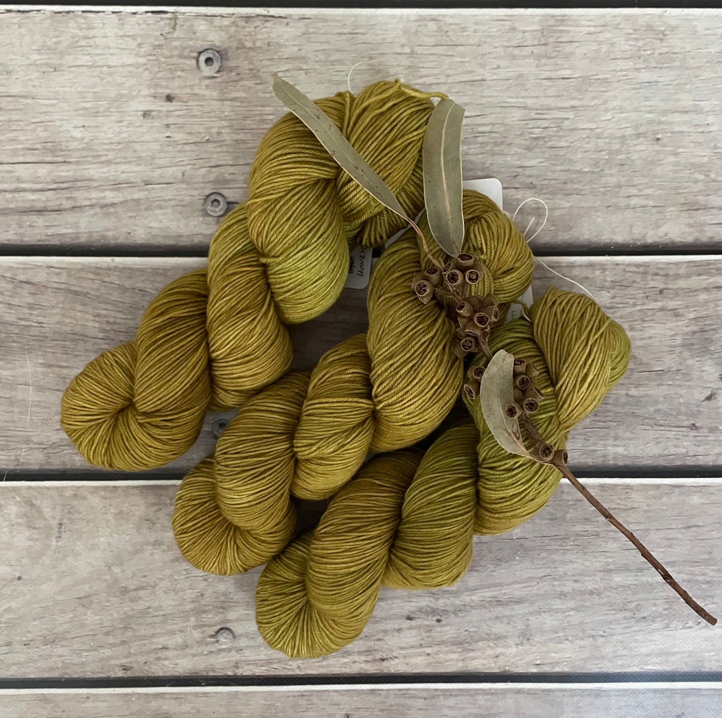Honeyed Fern ooak - sw merino/nylon sock - Darjeeling