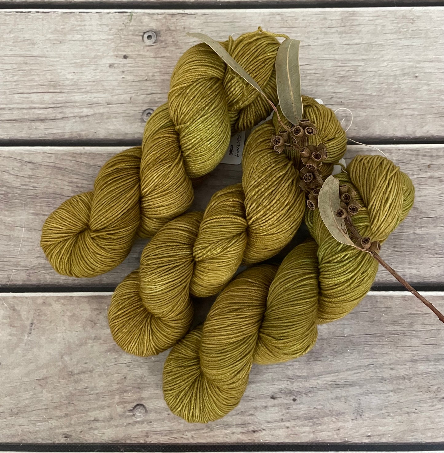 Honeyed Fern ooak - sw merino/nylon sock - Darjeeling