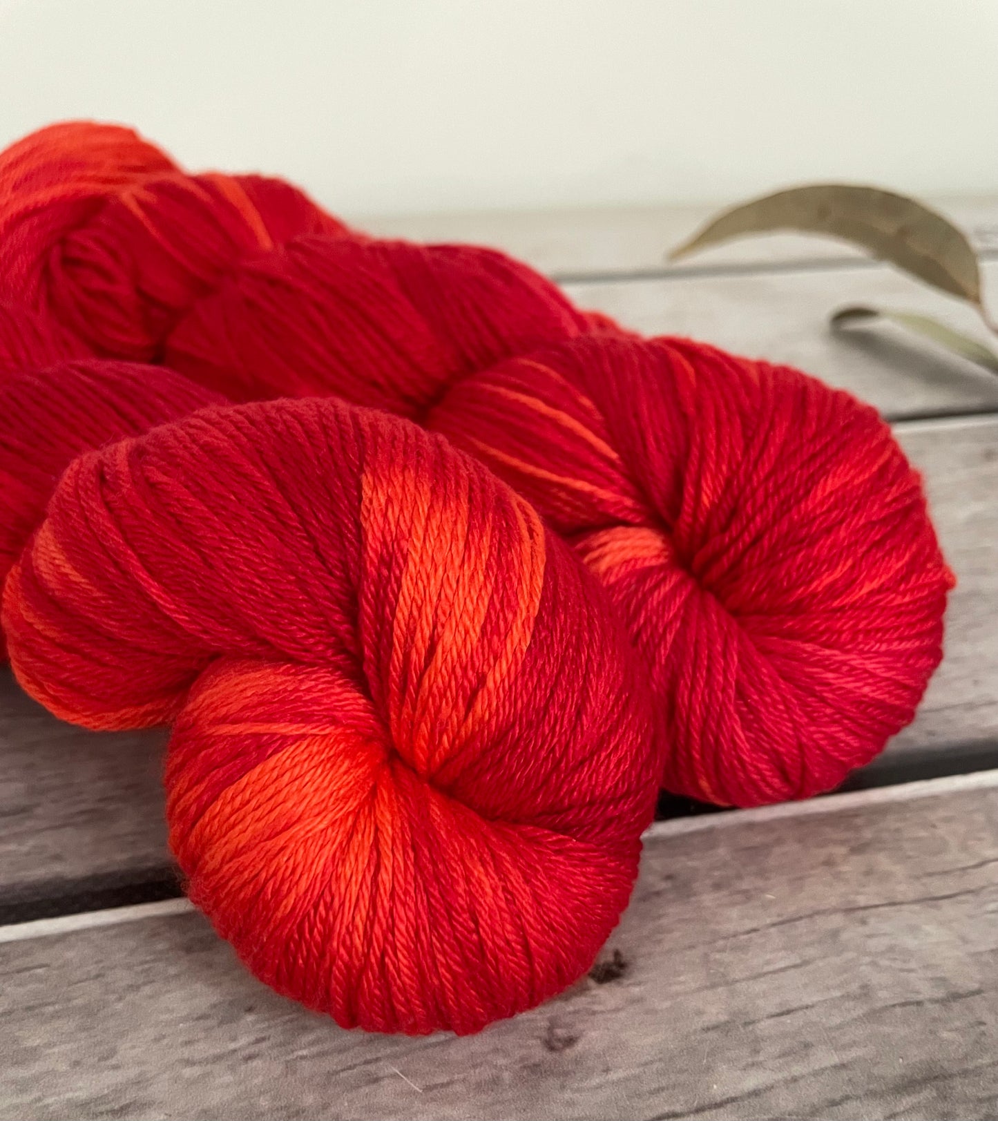 Hot Poker ooak  - 4ply/f - silk/merino yarn - Jasmine 4