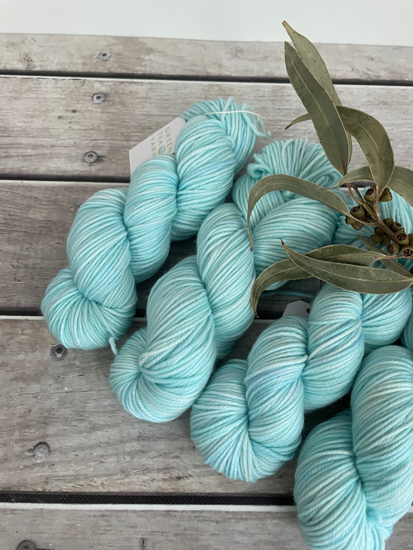 Turquoise Bay - 8 ply merino and nylon sock yarn - Darjeeling DK