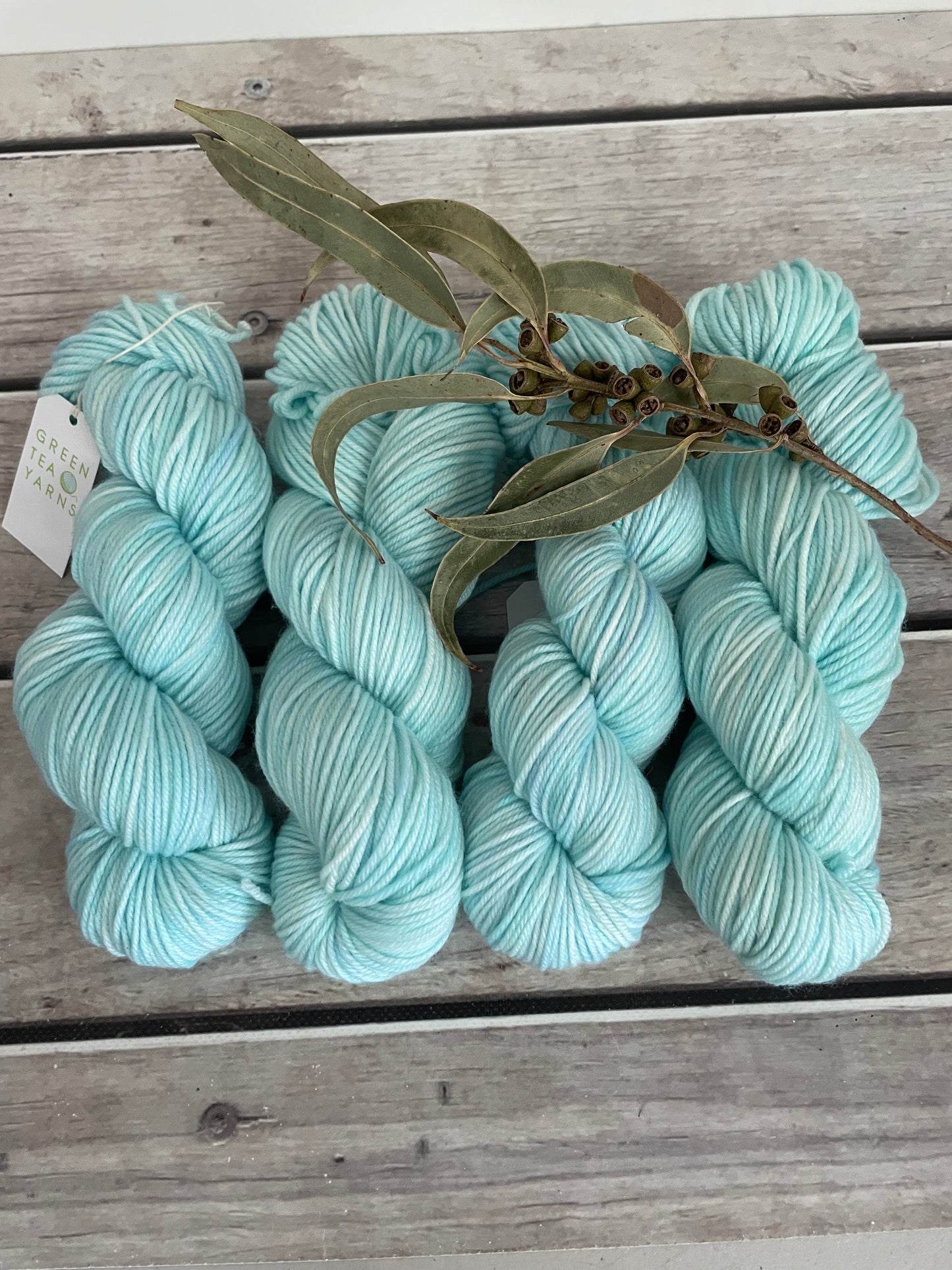 Turquoise Bay - 8 ply merino and nylon sock yarn - Darjeeling DK