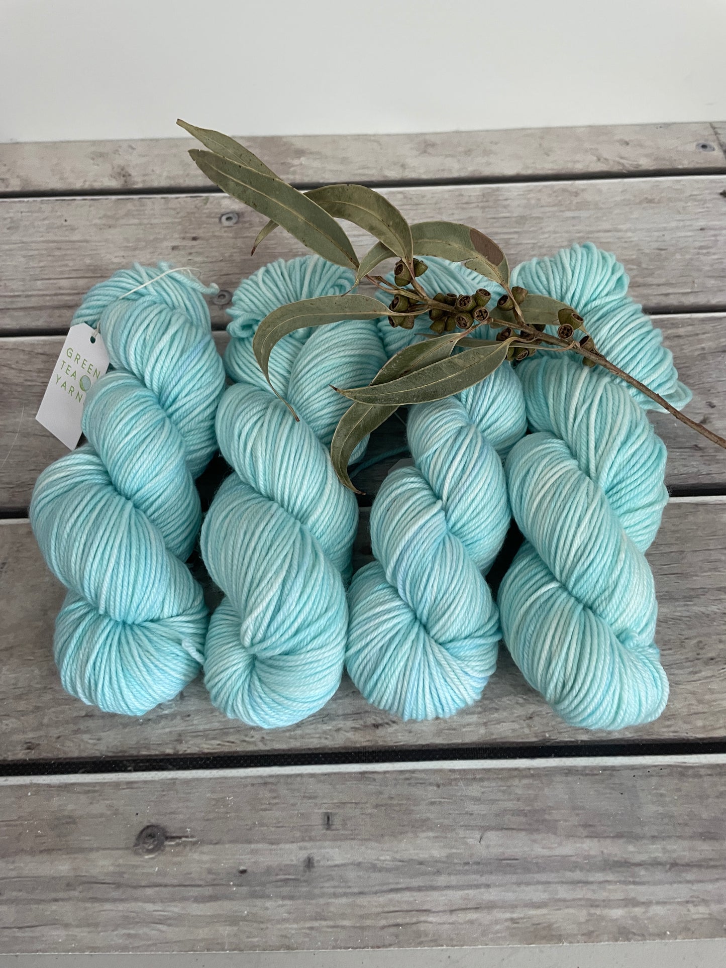 Turquoise Bay - 8 ply merino and nylon sock yarn - Darjeeling DK
