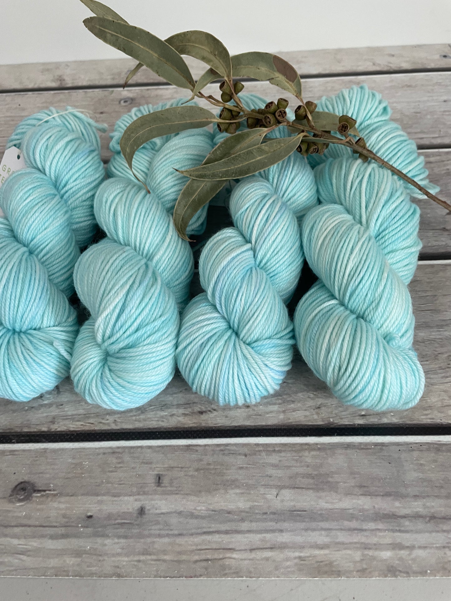 Turquoise Bay - 8 ply merino and nylon sock yarn - Darjeeling DK