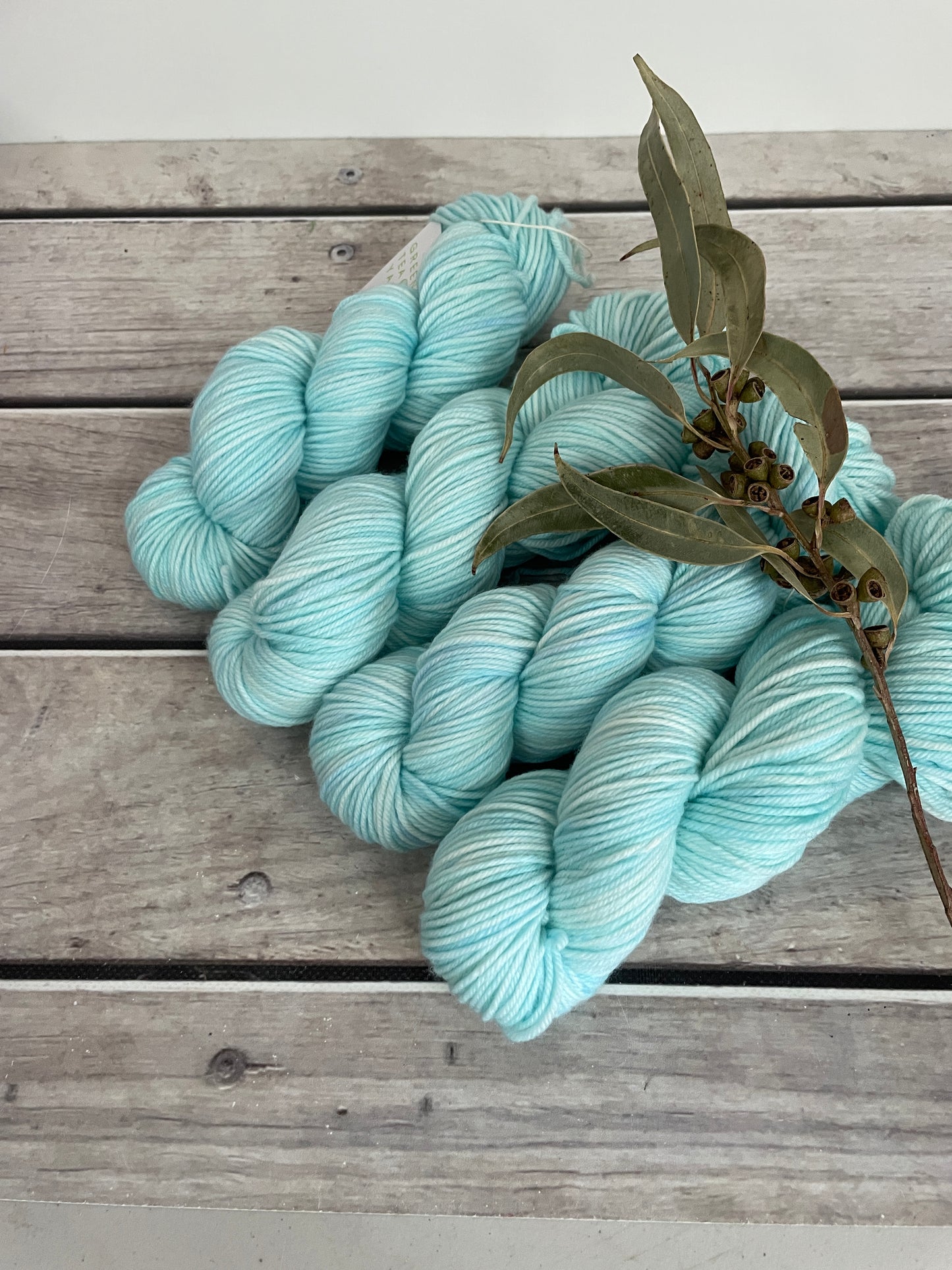 Turquoise Bay - 8 ply merino and nylon sock yarn - Darjeeling DK