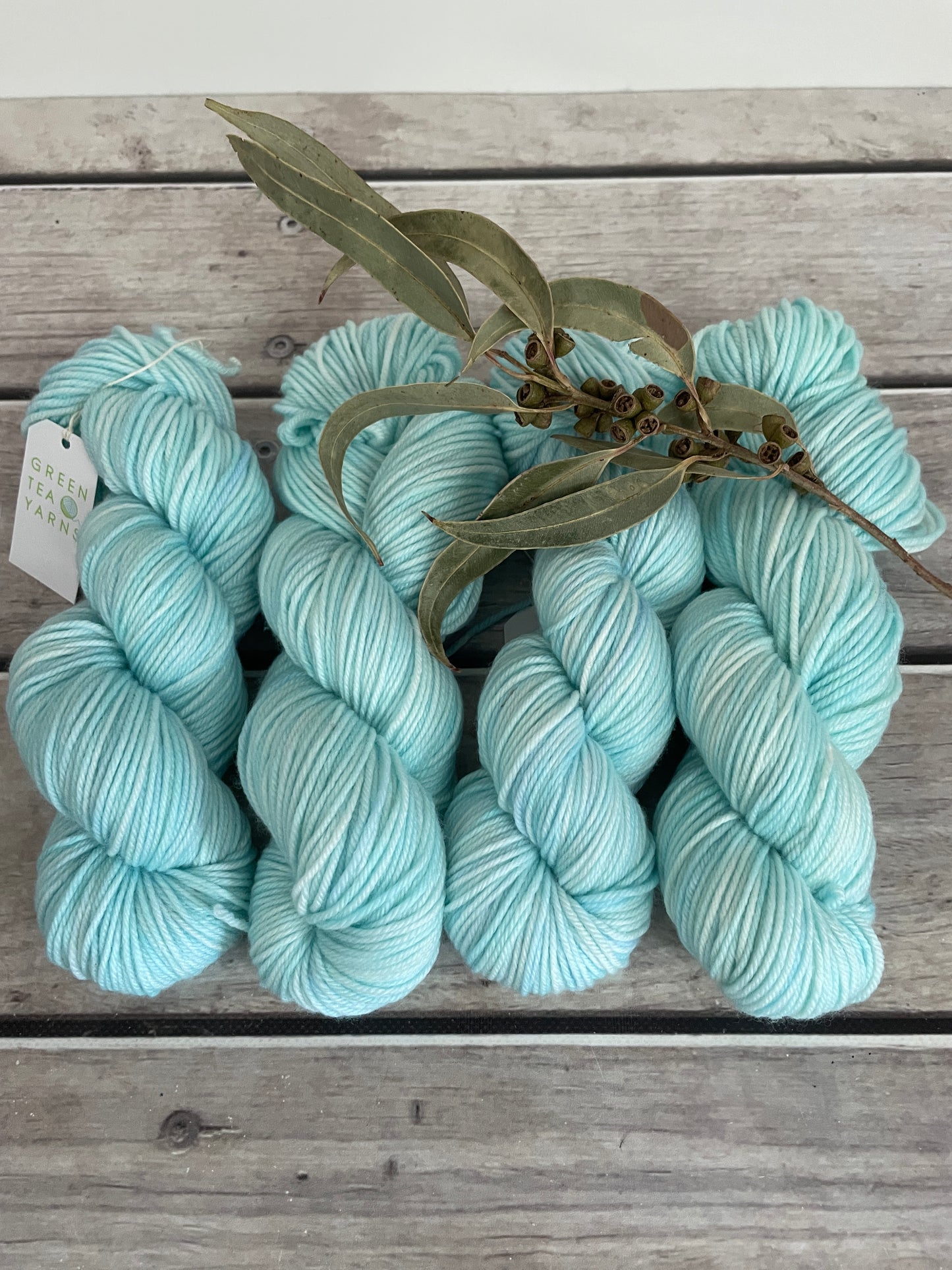 Turquoise Bay - 8 ply merino and nylon sock yarn - Darjeeling DK