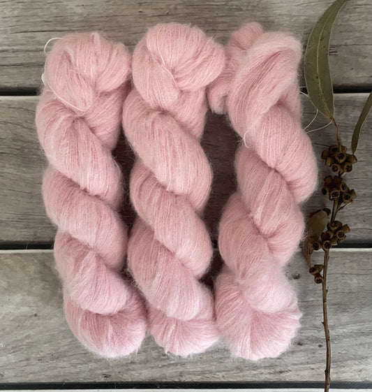 China Doll - 2 ply Suri/merino fluff - Rosemary