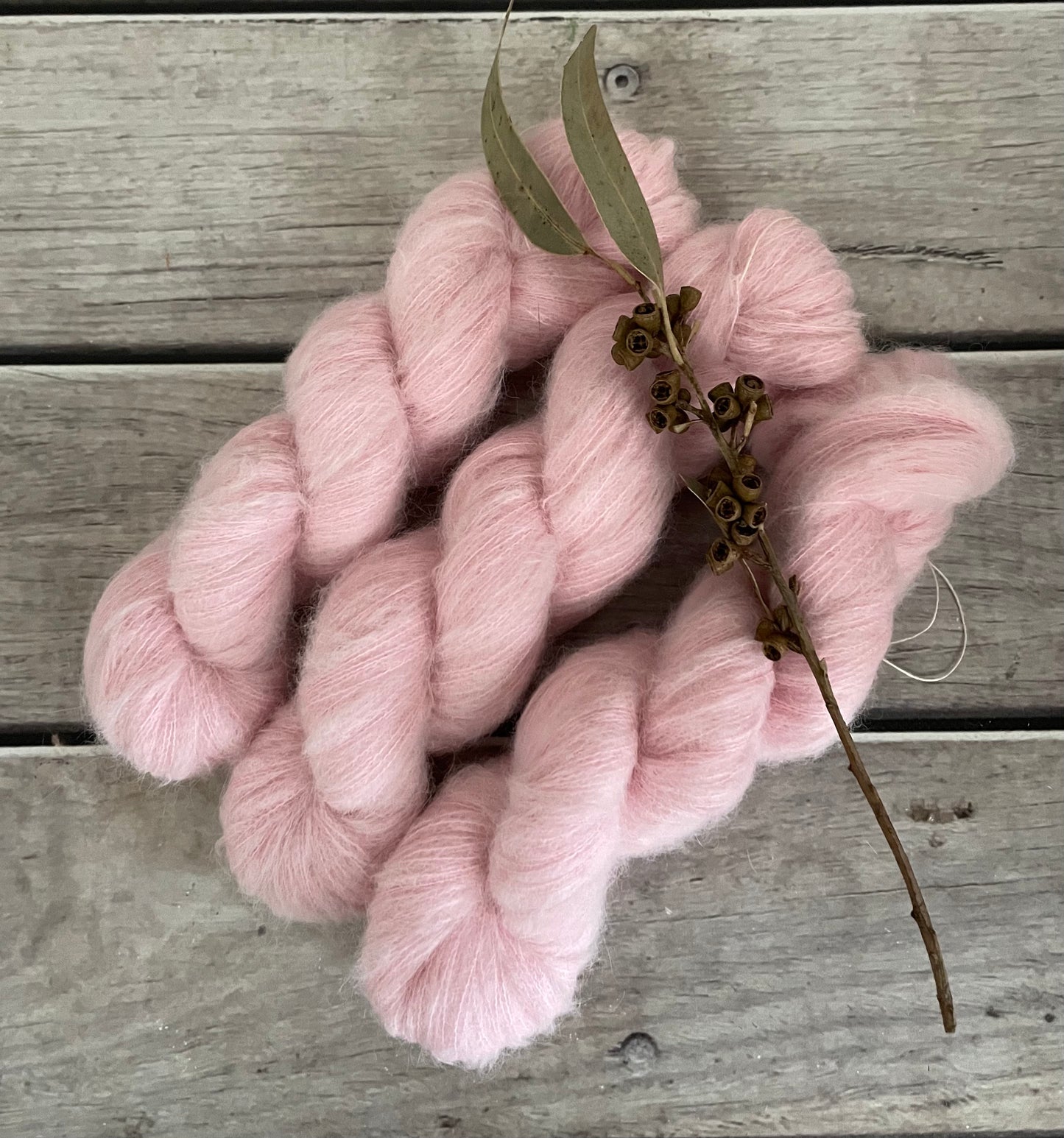 China Doll - 2 ply Suri/merino fluff - Rosemary