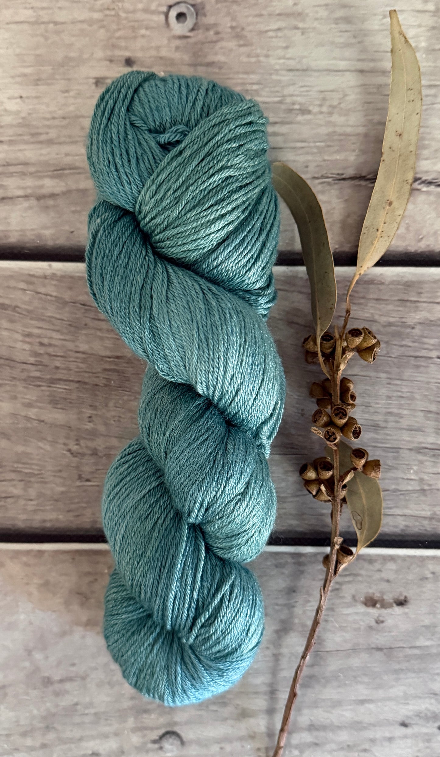 Phoenix #9 - 5 ply silk and merino - Jasmine 4