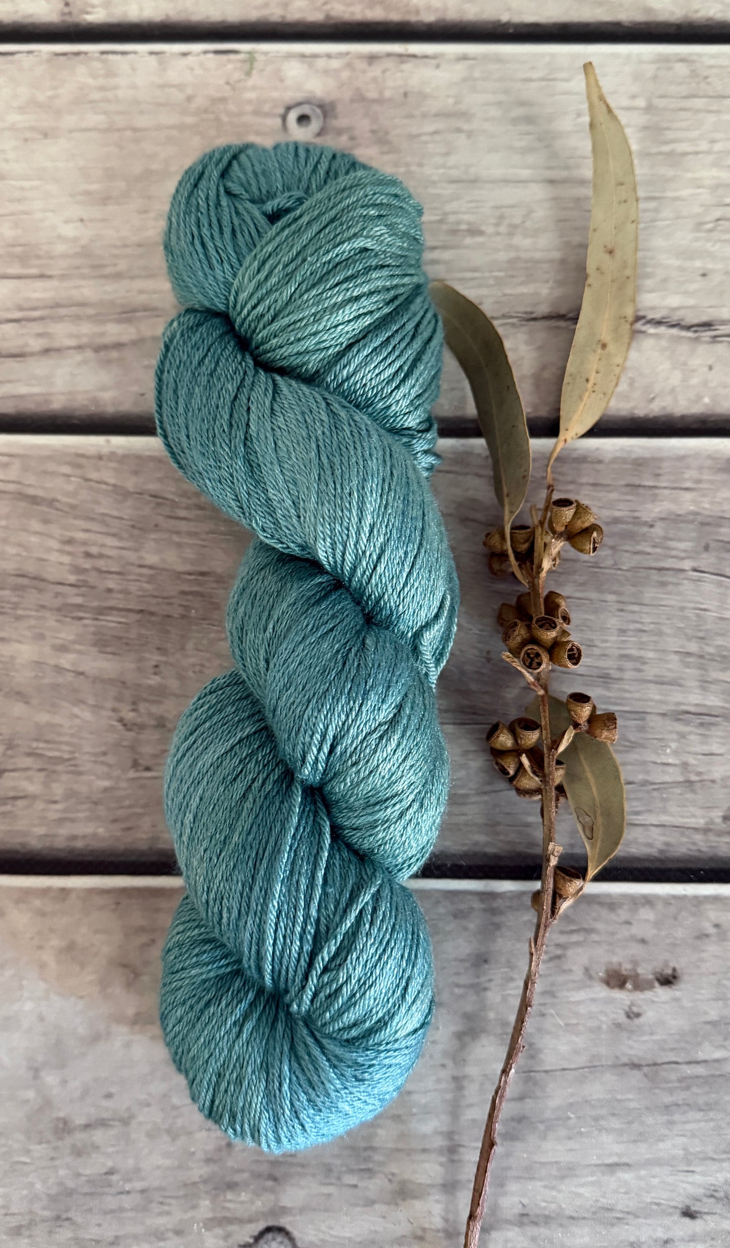 Phoenix #9 - 5 ply silk and merino - Jasmine 4