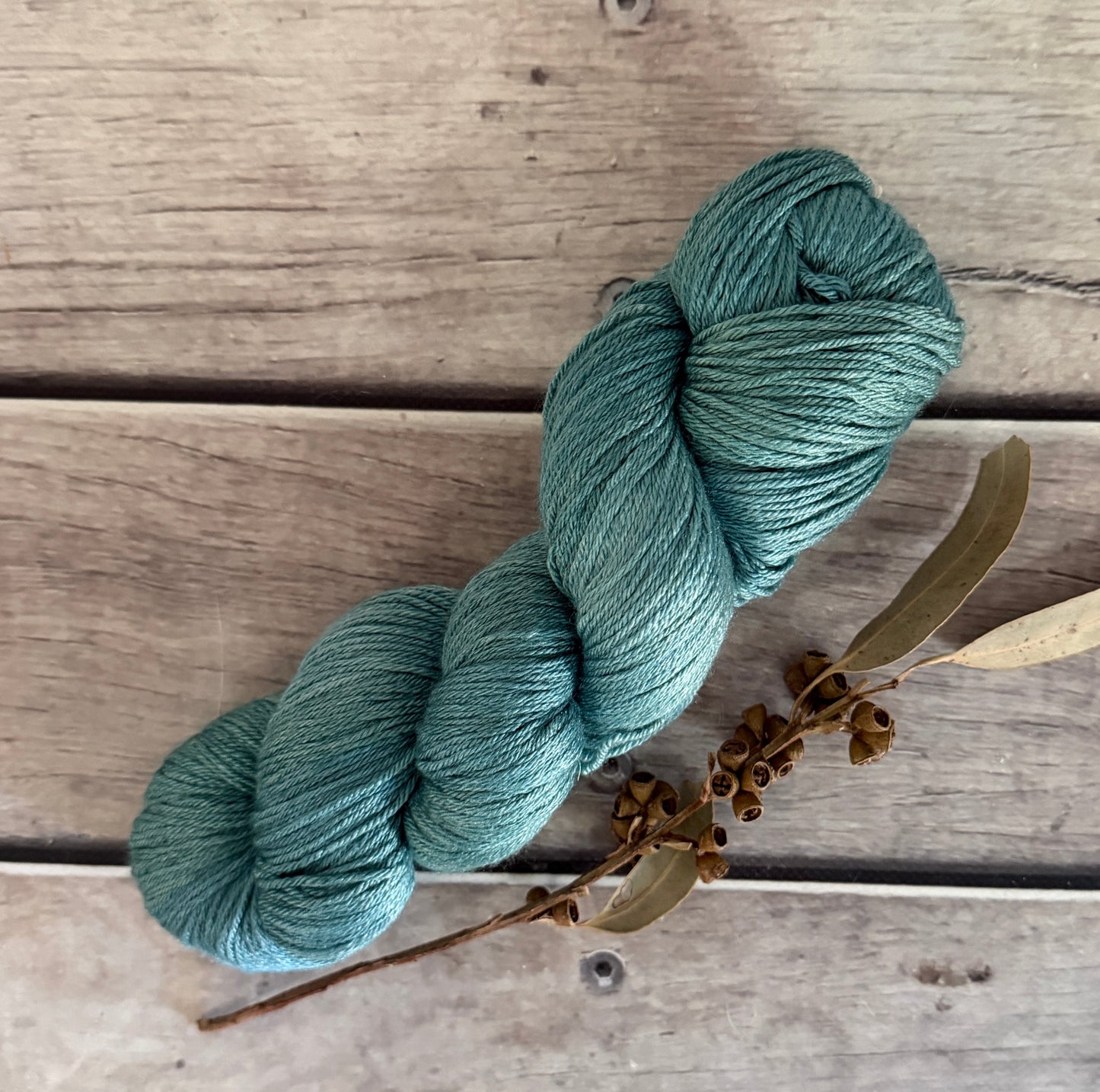 Phoenix #9 - 5 ply silk and merino - Jasmine 4