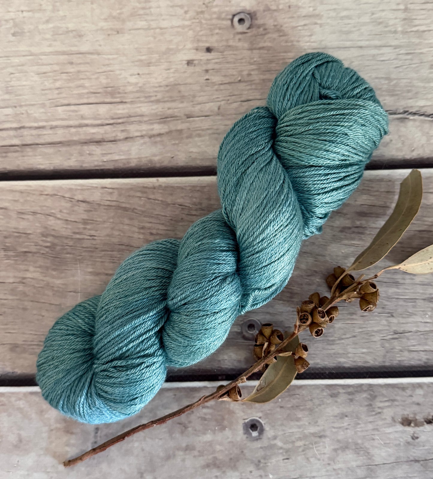 Phoenix #9 - 5 ply silk and merino - Jasmine 4