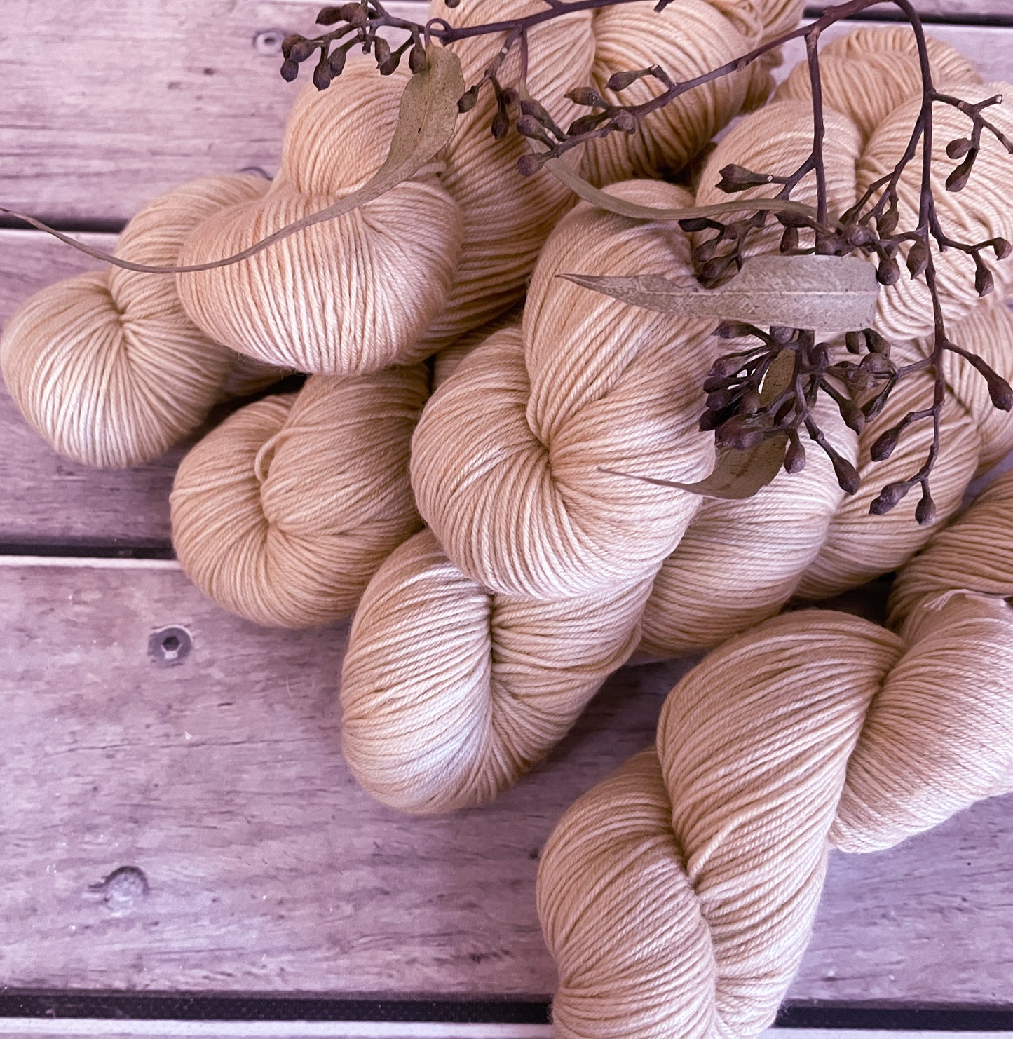 A Romp in the Hay - merino/ nylon sock yarn - Darjeeling