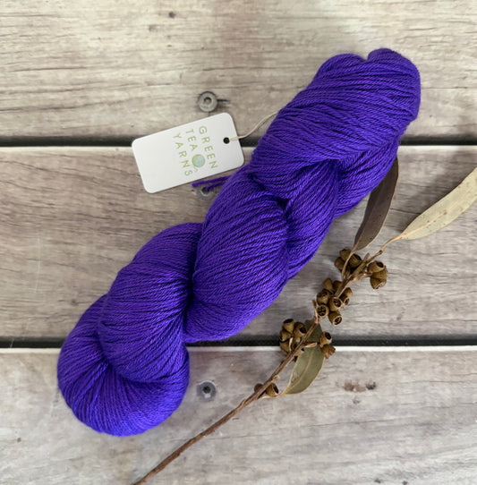 Vibrant Purple ooak - 4ply/fingering - silk/merino - Jasmine 4