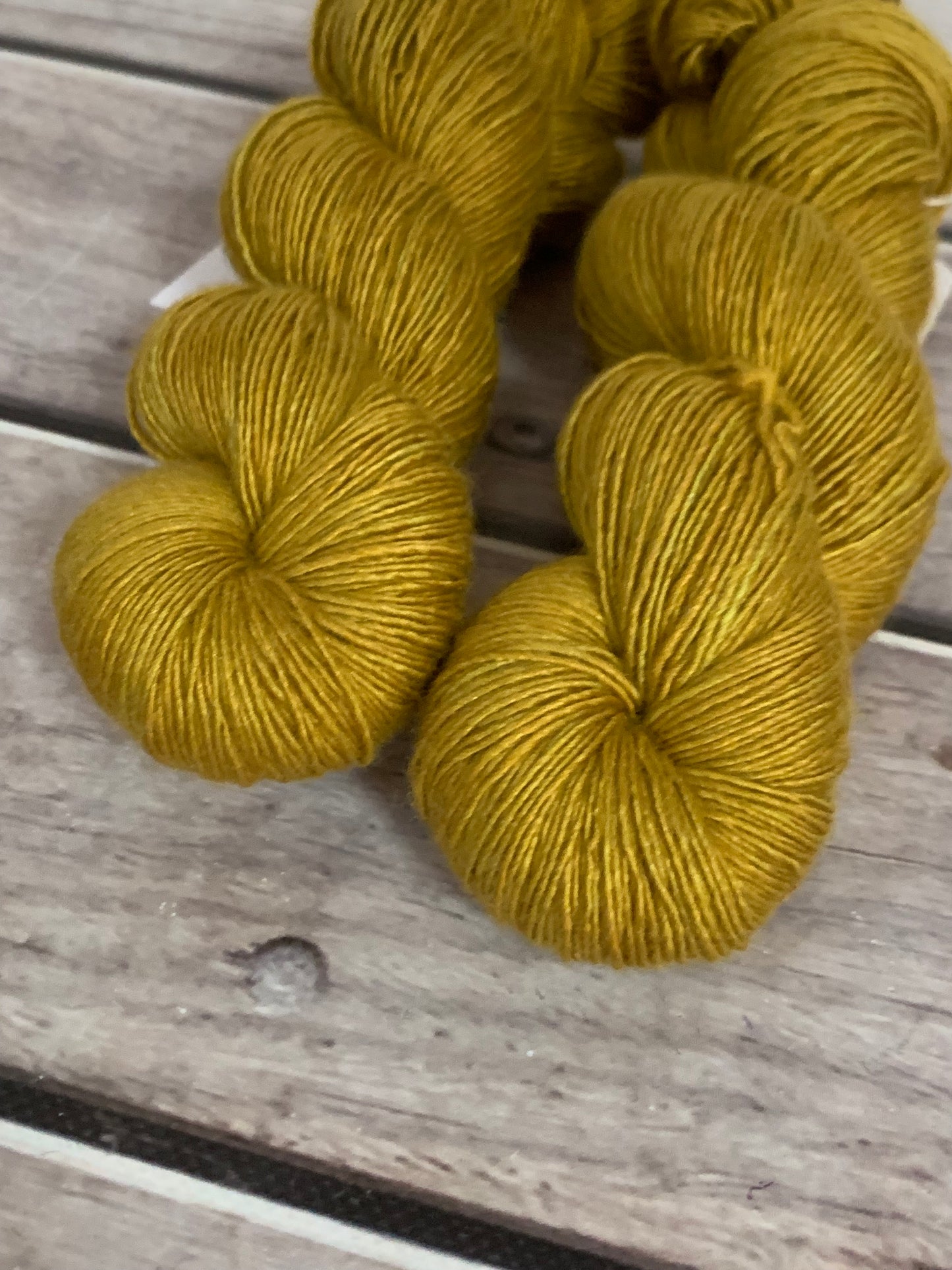 Golden Fern-  4 ply Merino /Silk single yarn - Osmanthus