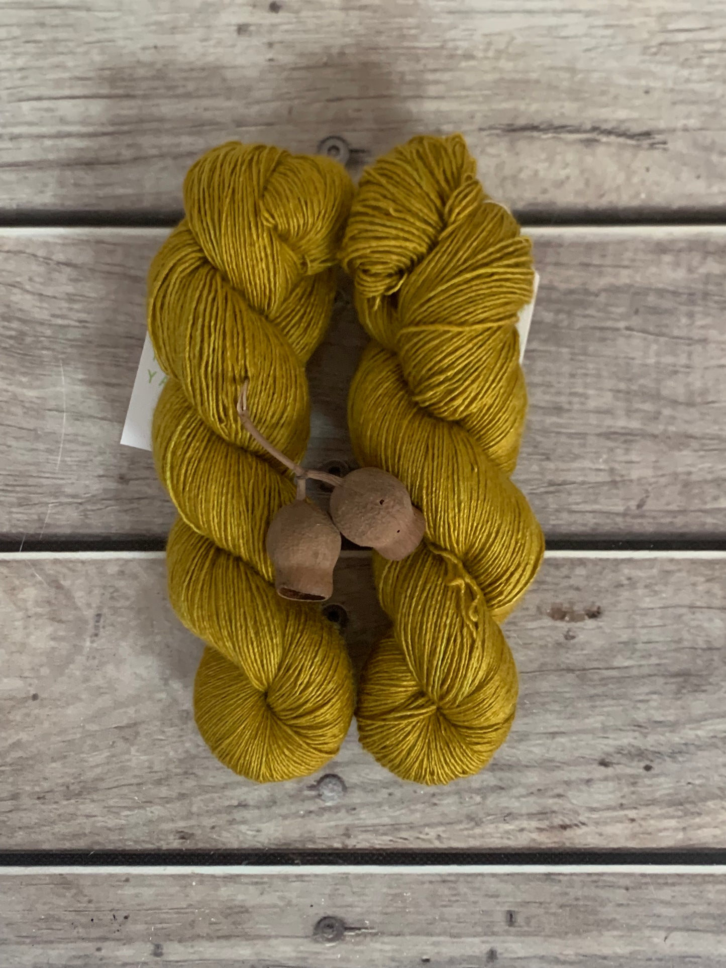 Golden Fern-  4 ply Merino /Silk single yarn - Osmanthus
