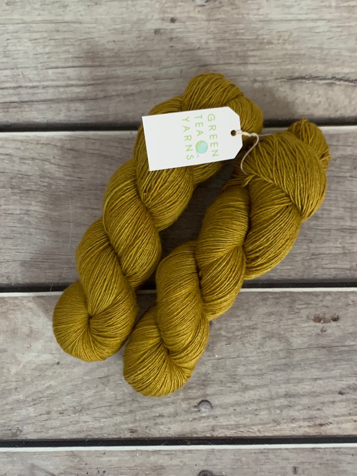 Golden Fern-  4 ply Merino /Silk single yarn - Osmanthus