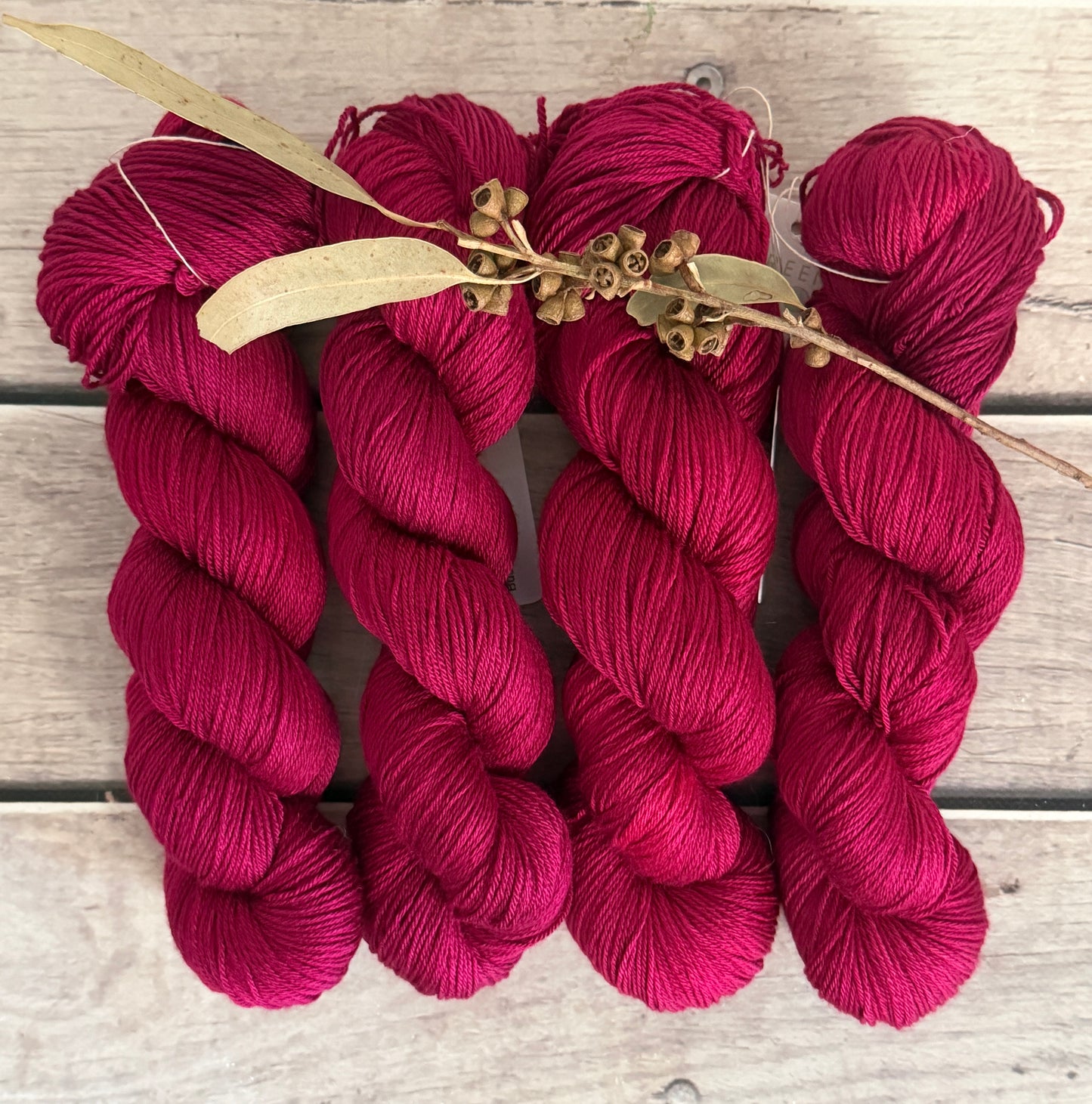 Bush Berries - 4ply/fingering - silk and merino yarn - Jasmine 4