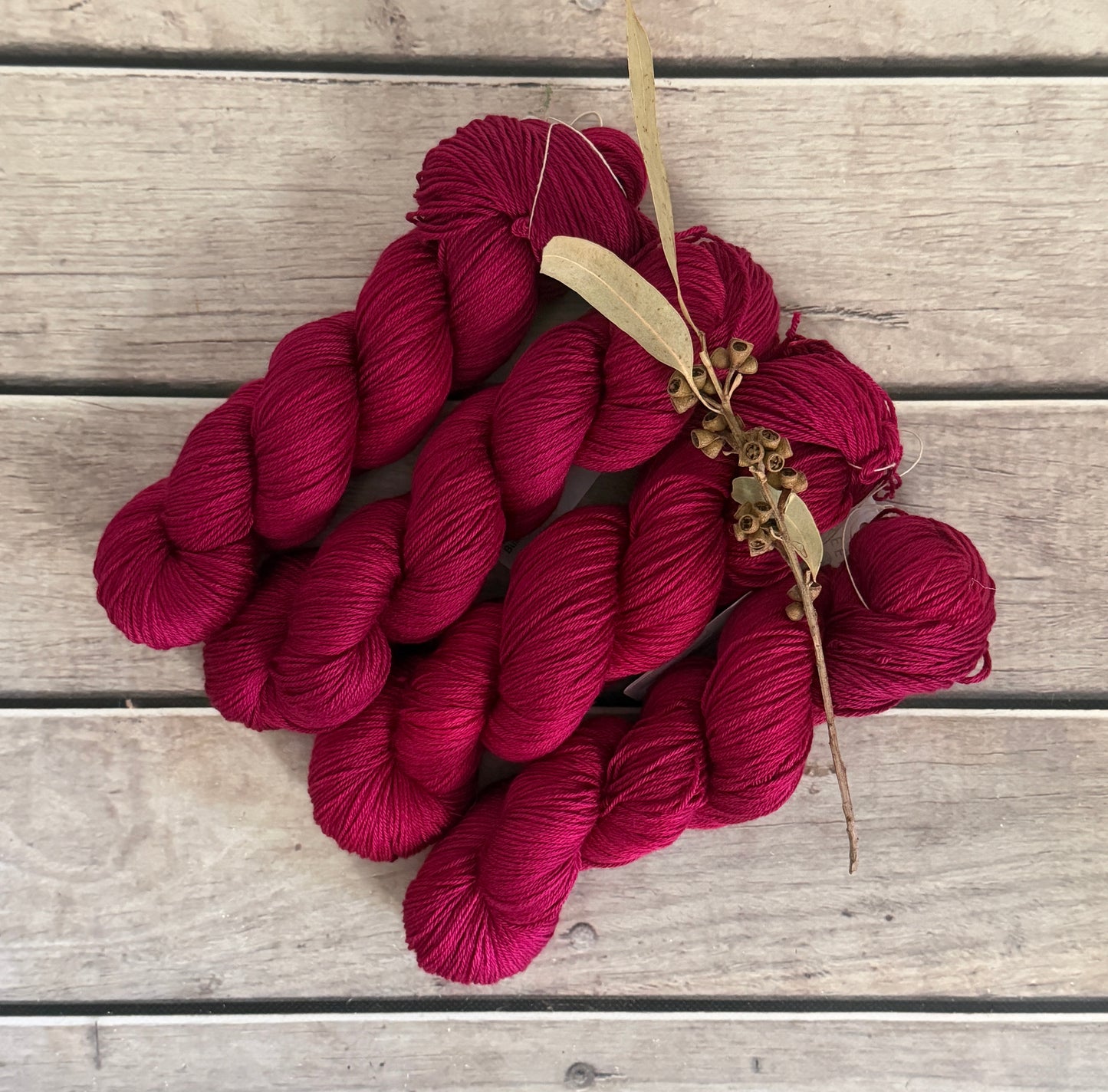 Bush Berries - 4ply/fingering - silk and merino yarn - Jasmine 4