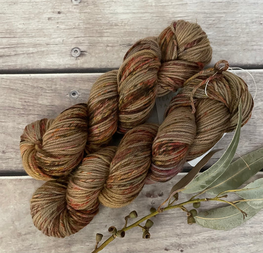 Well Trodden Path ooak - Darjeeling DK sock yarn - 8 ply