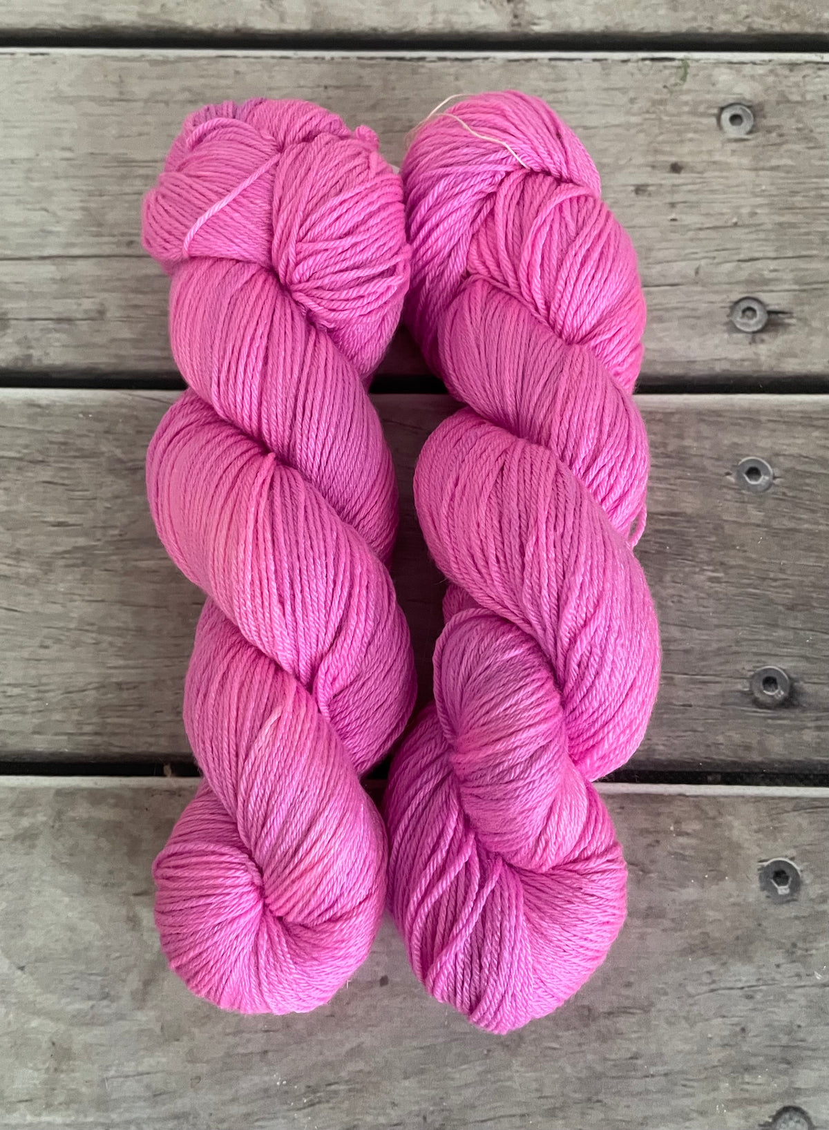 Neon Rainbow - Pink End Skein - 4ply/fingering - silk/merino yarn - Jasmine 4
