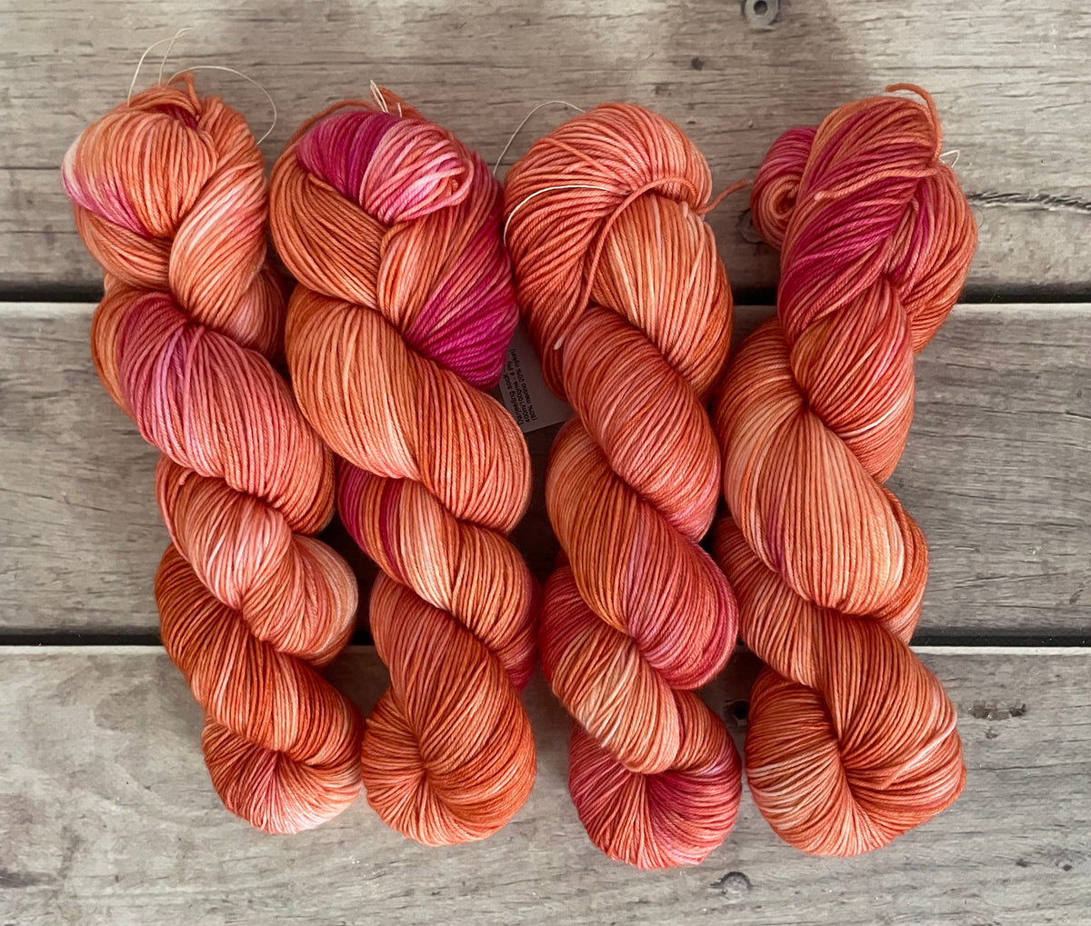 Sherbet Dream ooak - 4 ply merino/ nylon sock yarn- Darjeeling