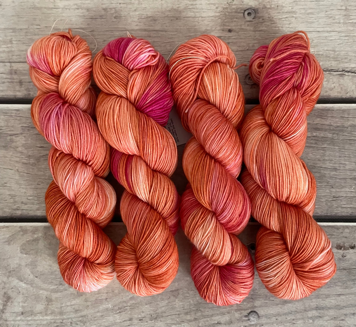 Sherbet Dream ooak - 4 ply merino/ nylon sock yarn- Darjeeling